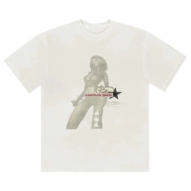 Cactus Jack by Travis Scott Digital Girl T-Shirt Off White