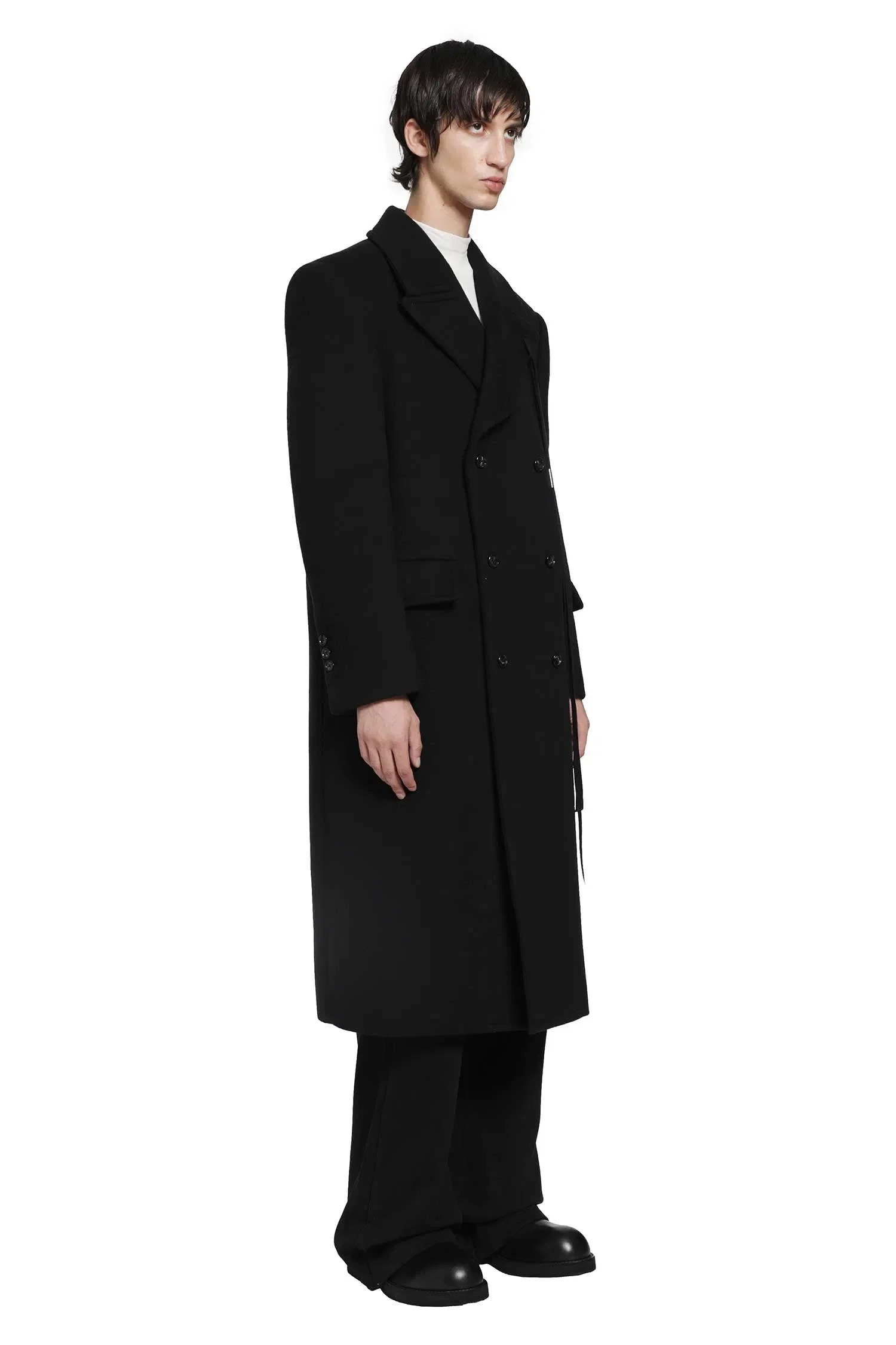 Ann Demeulemeester Jake Double-Breasted High Comfort Coat