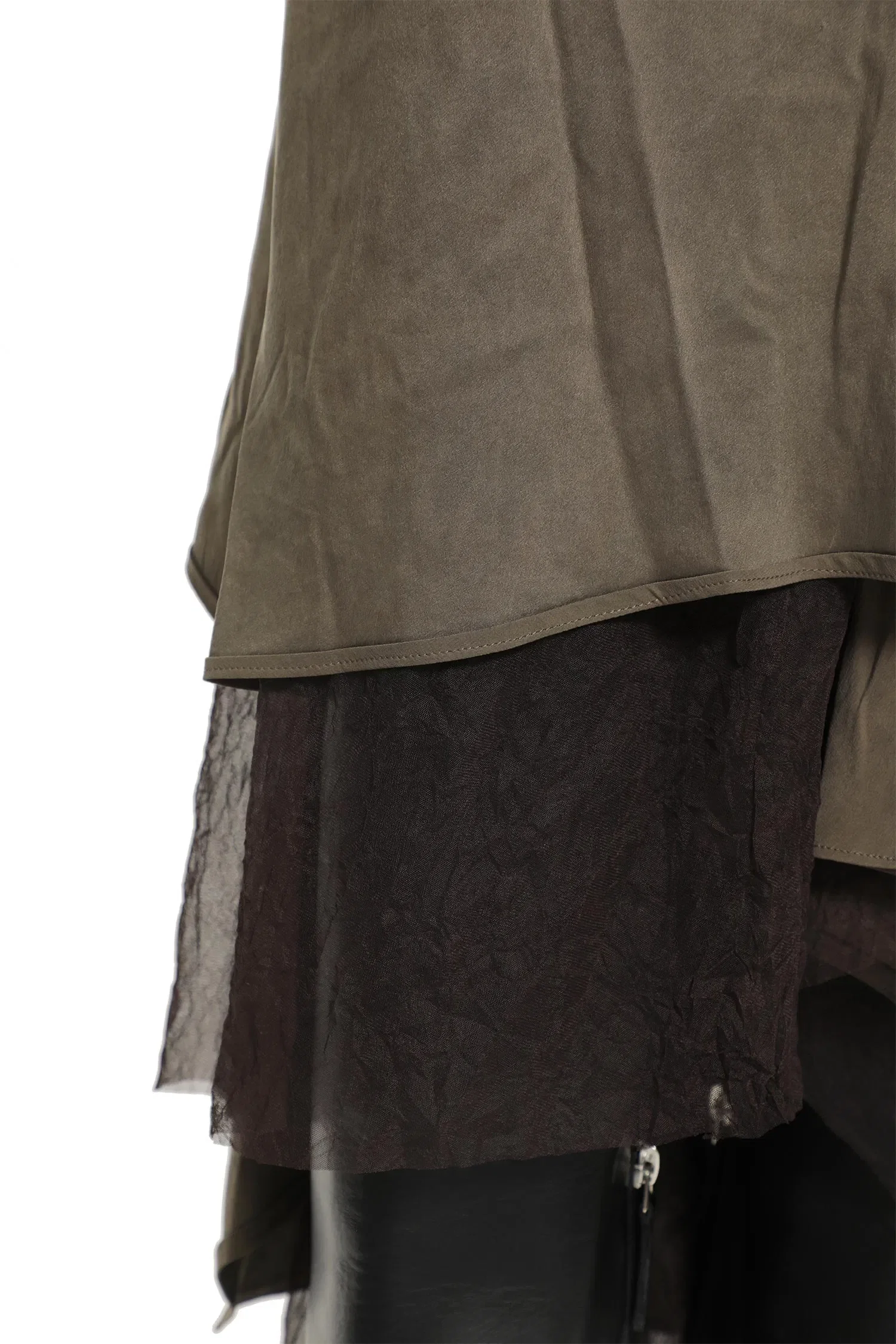 YEHUAFAN Layered Silk Skirt