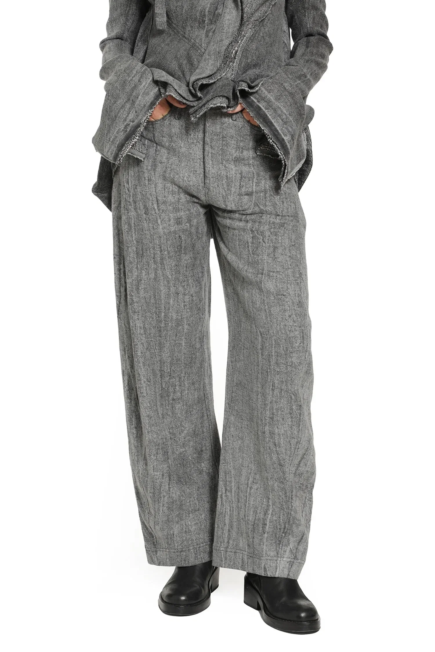 YEHUAFAN Linen Trousers