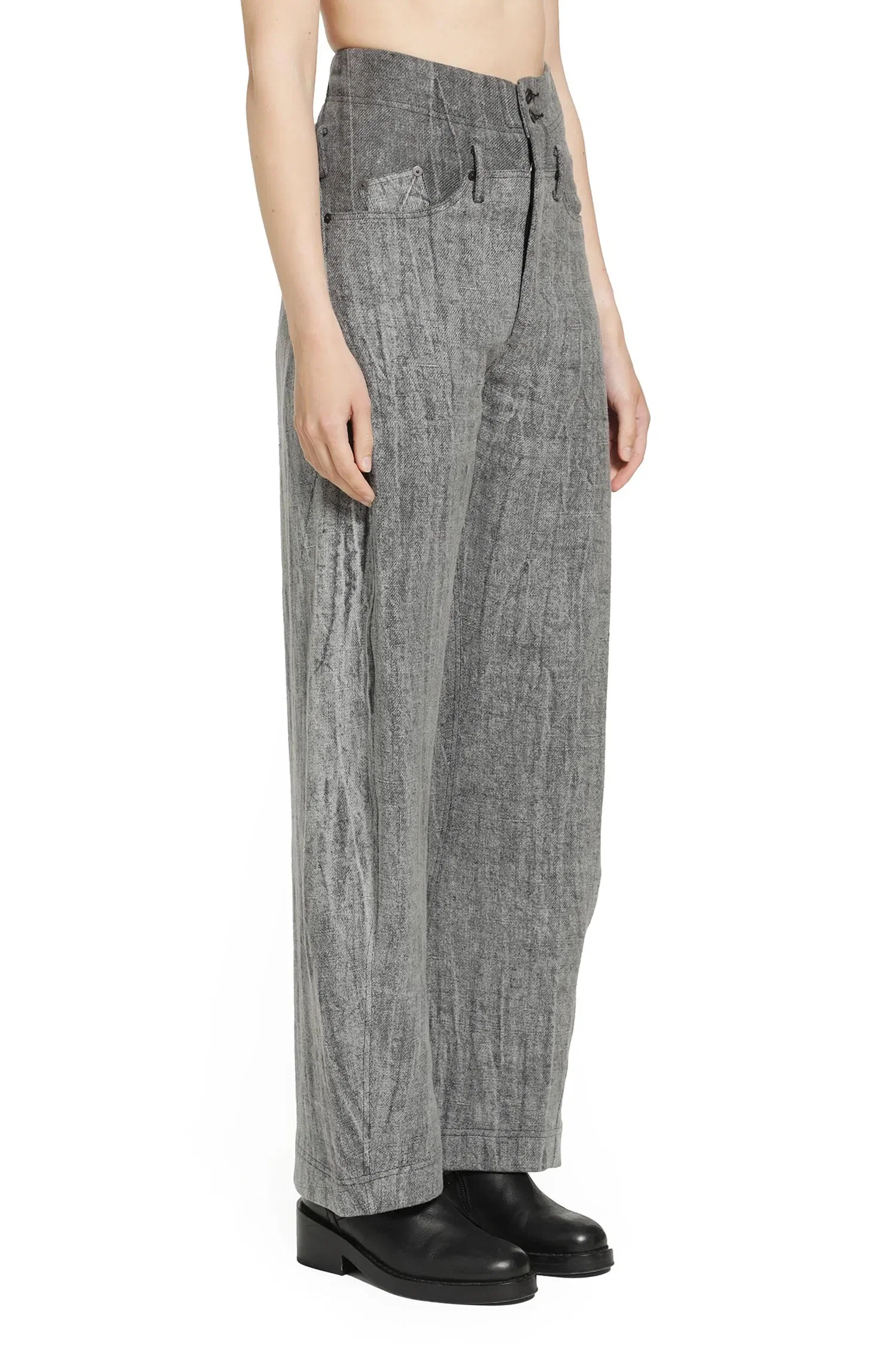 YEHUAFAN Linen Trousers