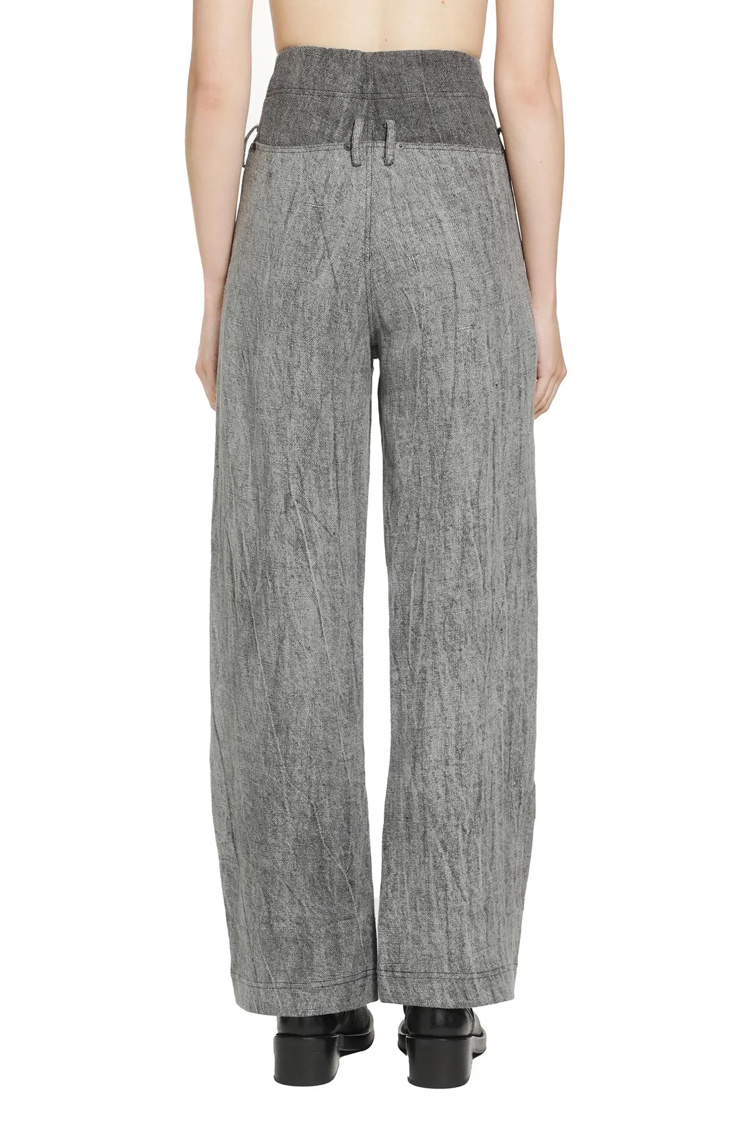 YEHUAFAN Linen Trousers
