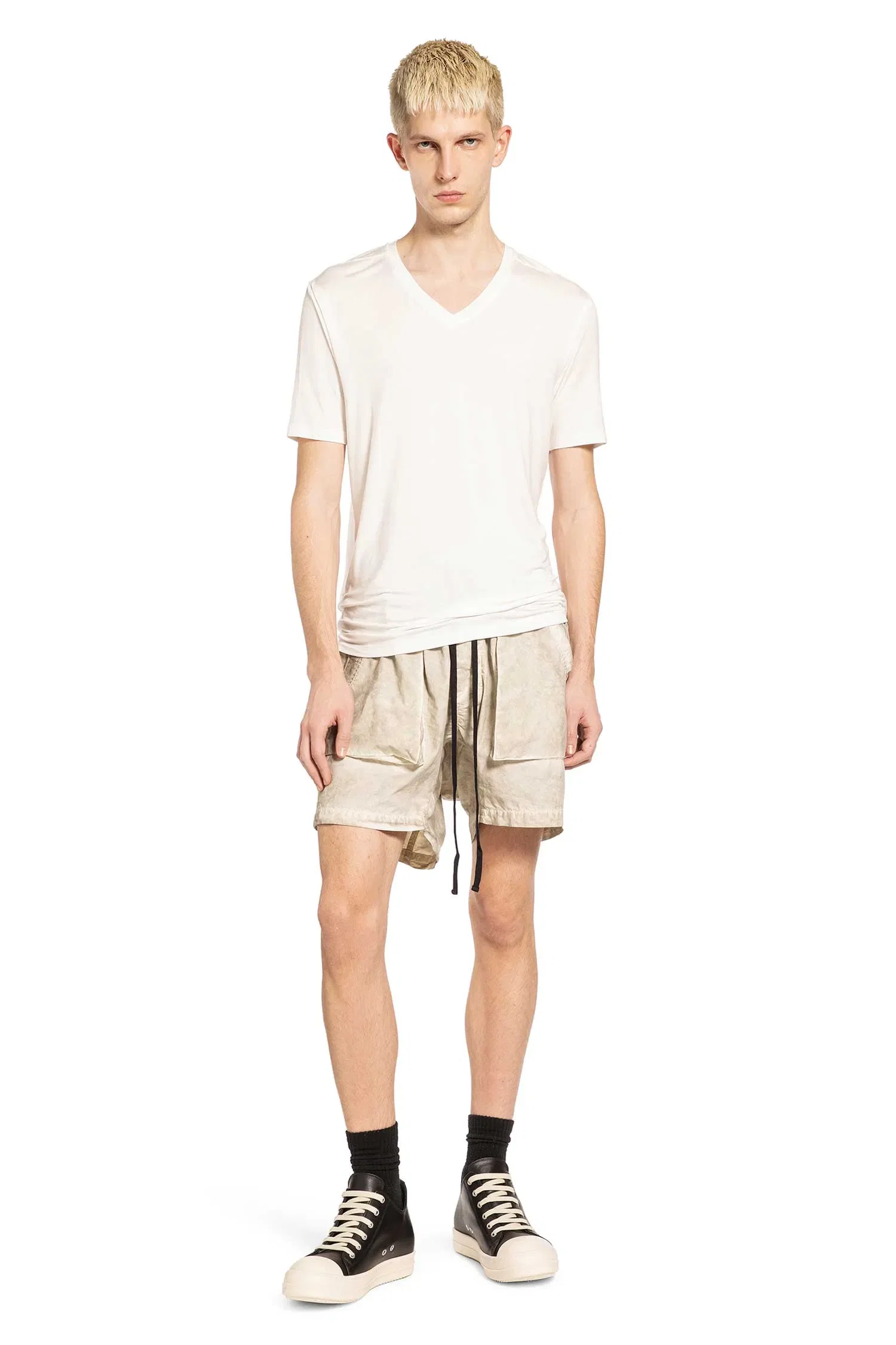 Thom Krom Stretch Modal Silk V-Neck T-Shirt