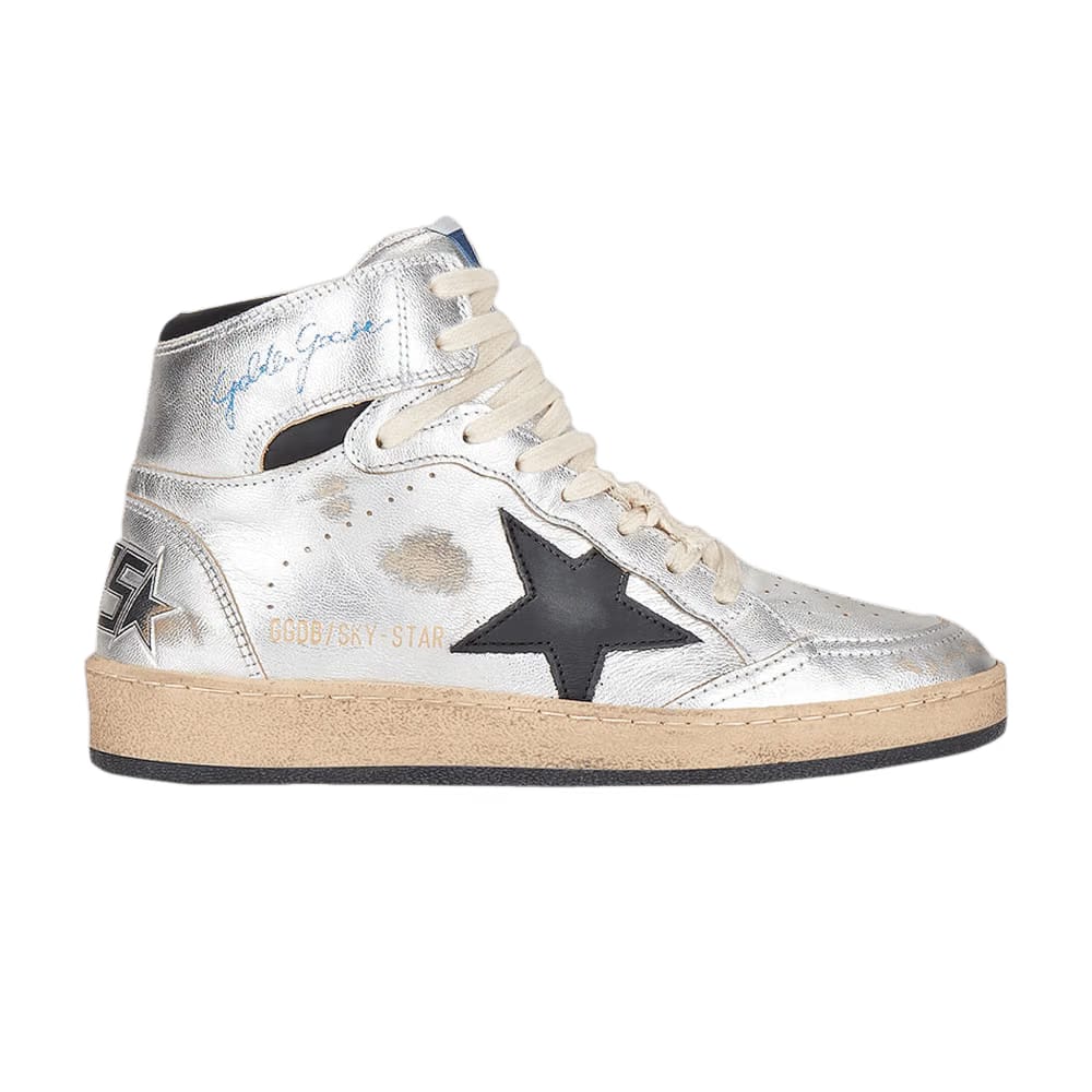Golden Goose Wmns Sky Star High 'Silver'