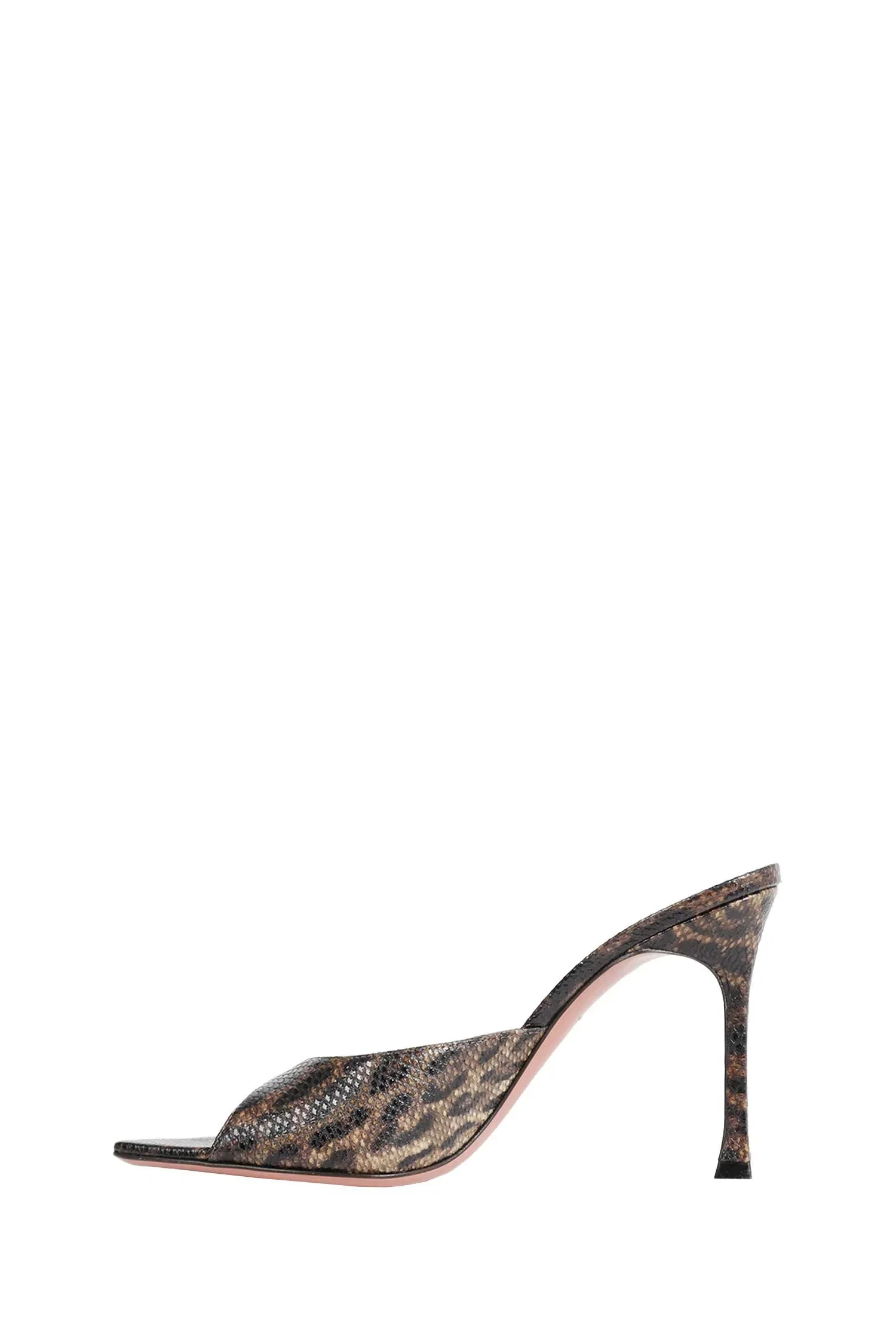 Amina Muaddi Alexa Leopard Print Mules