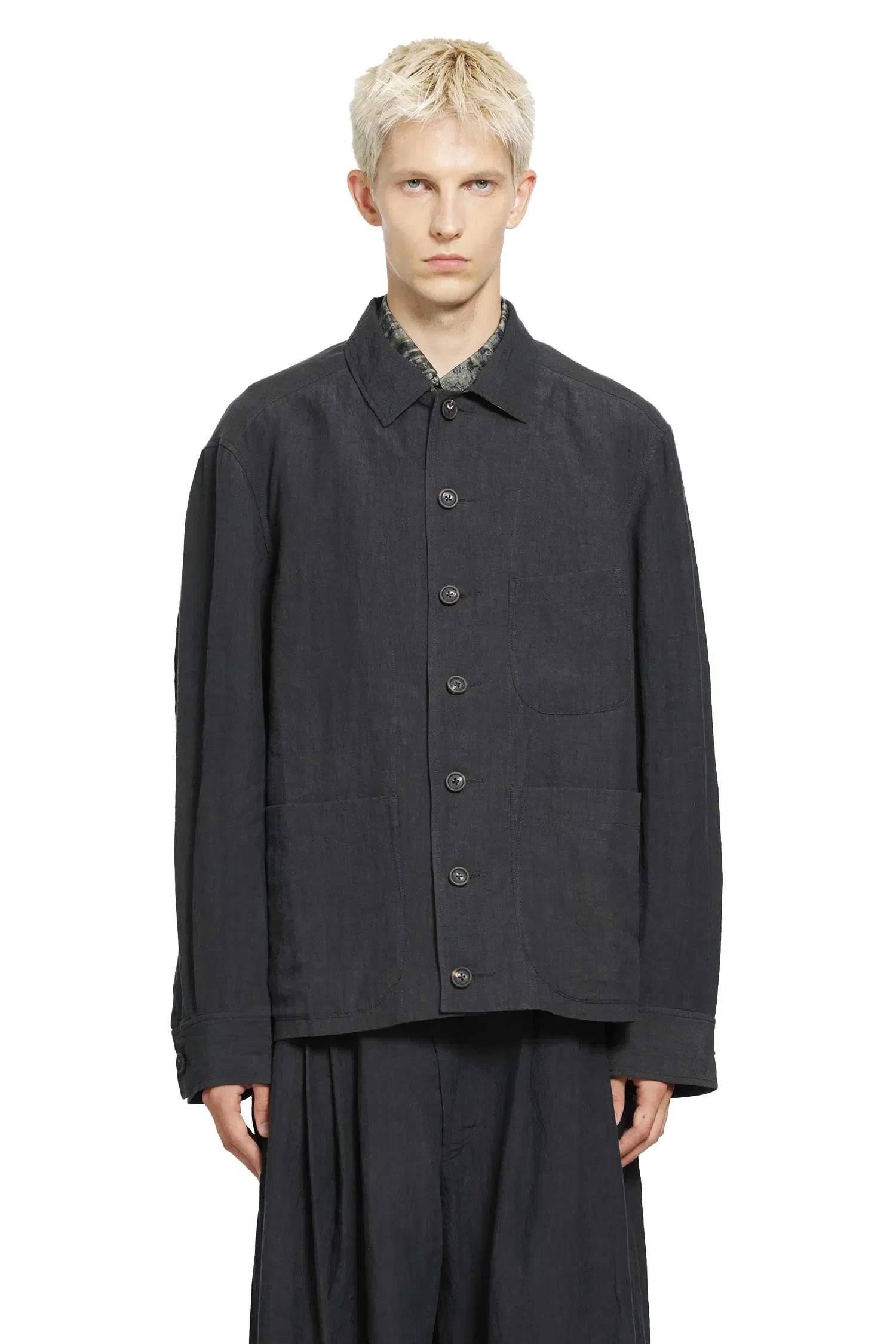 Ziggy Chen Spread Collar Chore Jacket