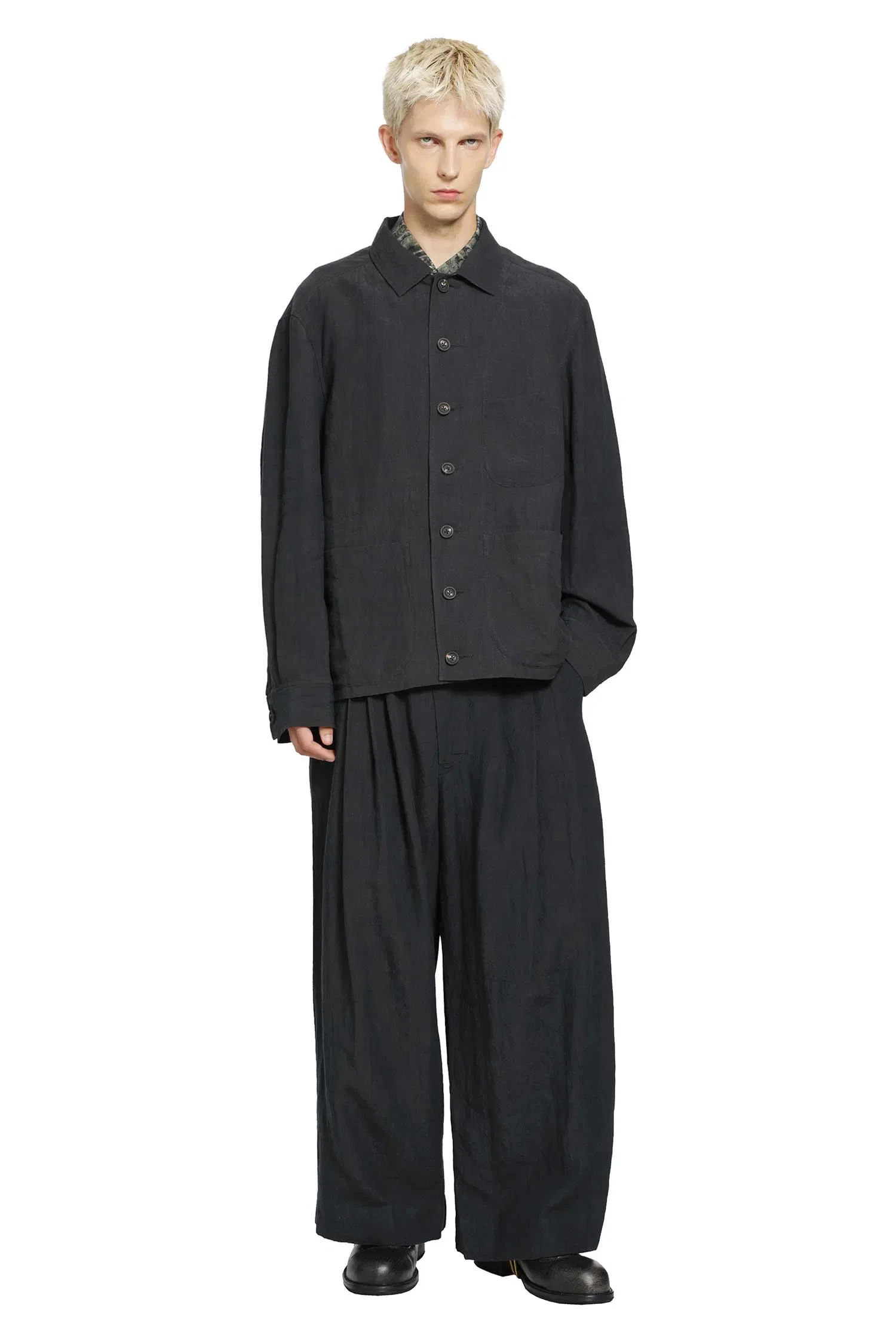 Ziggy Chen Spread Collar Chore Jacket