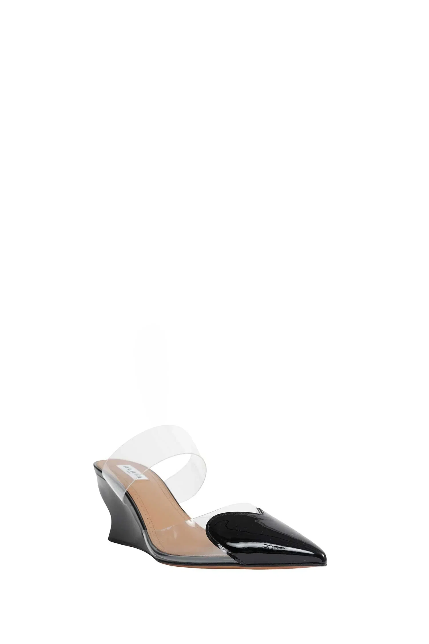 Alaia Le Coeur Wedge Mules