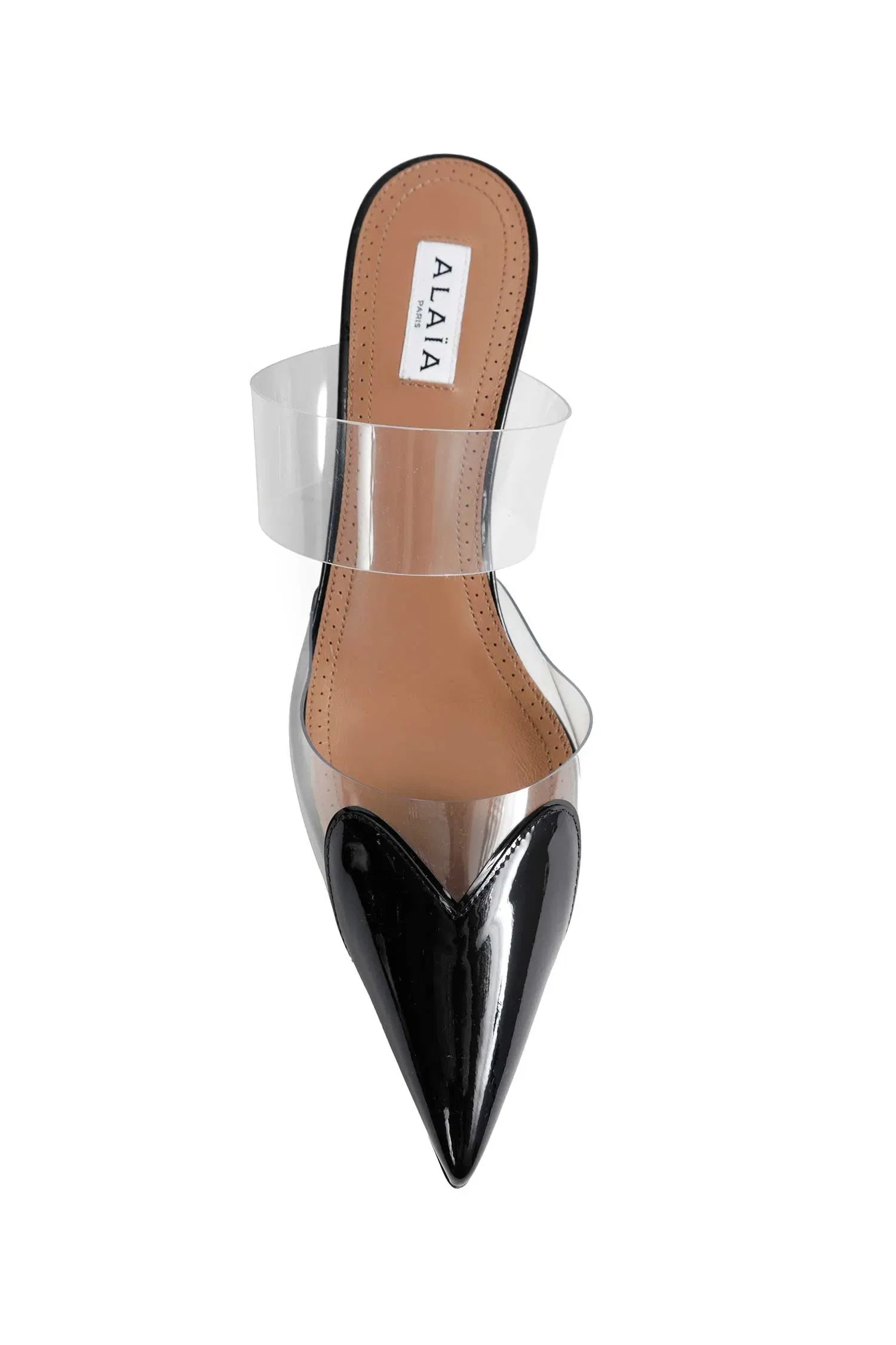 Alaia Le Coeur Wedge Mules