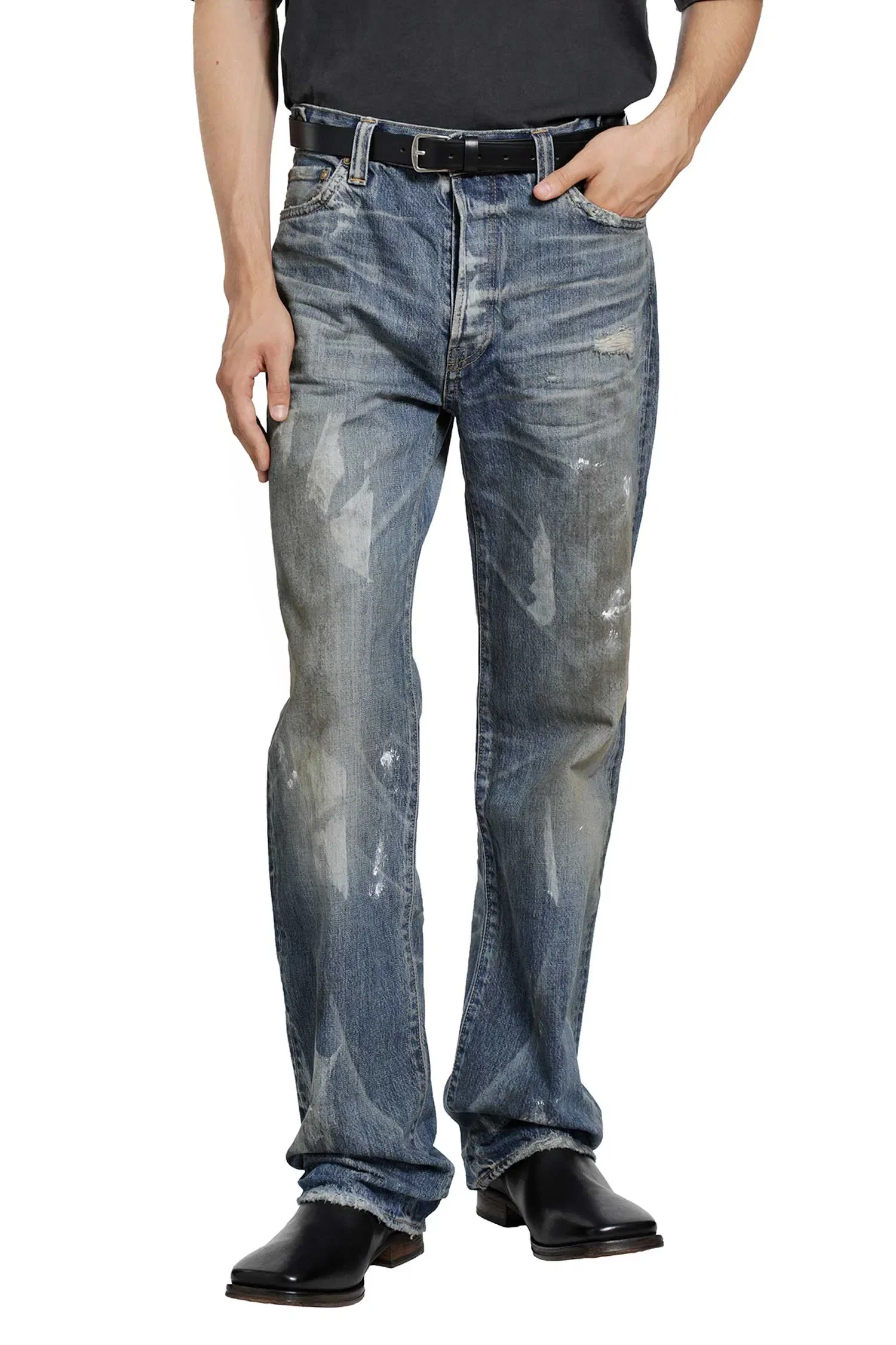 Mastercraft Union Show Relaxed Gurisu Dirty Vintage Jeans