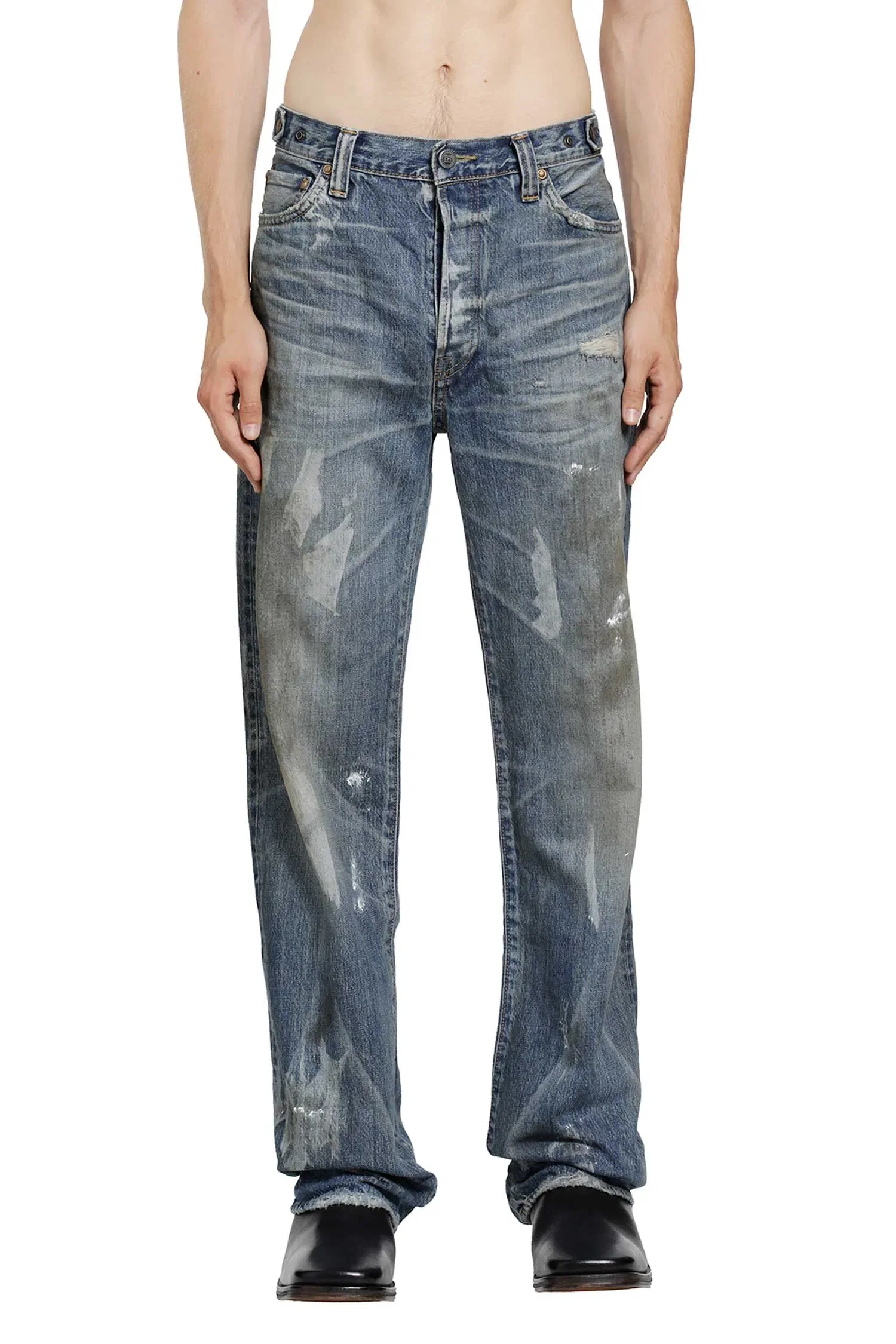 Mastercraft Union Show Relaxed Gurisu Dirty Vintage Jeans