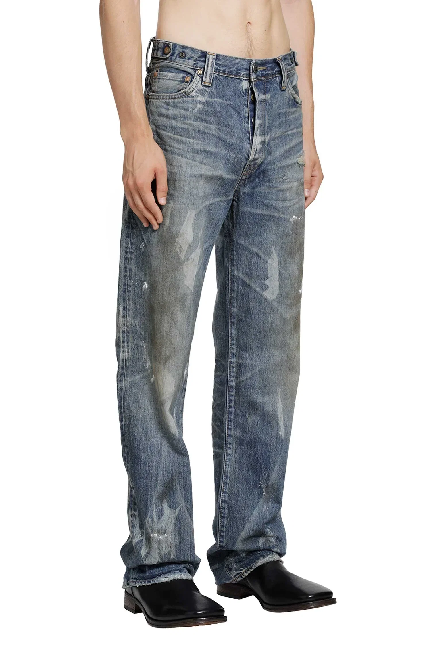 Mastercraft Union Show Relaxed Gurisu Dirty Vintage Jeans