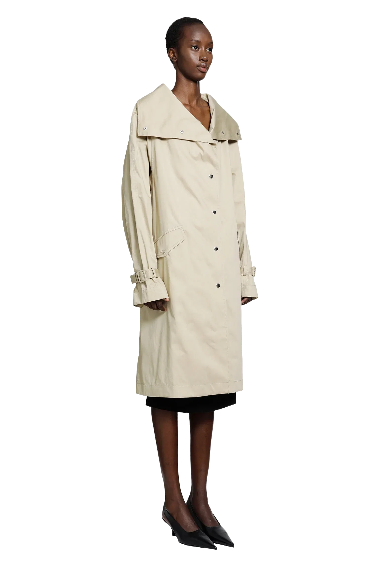 TOTEME Oversized Cotton Trench Coat
