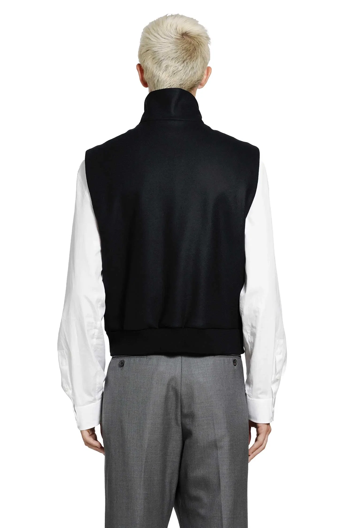 Jil Sander Wool Melton Padded Vest