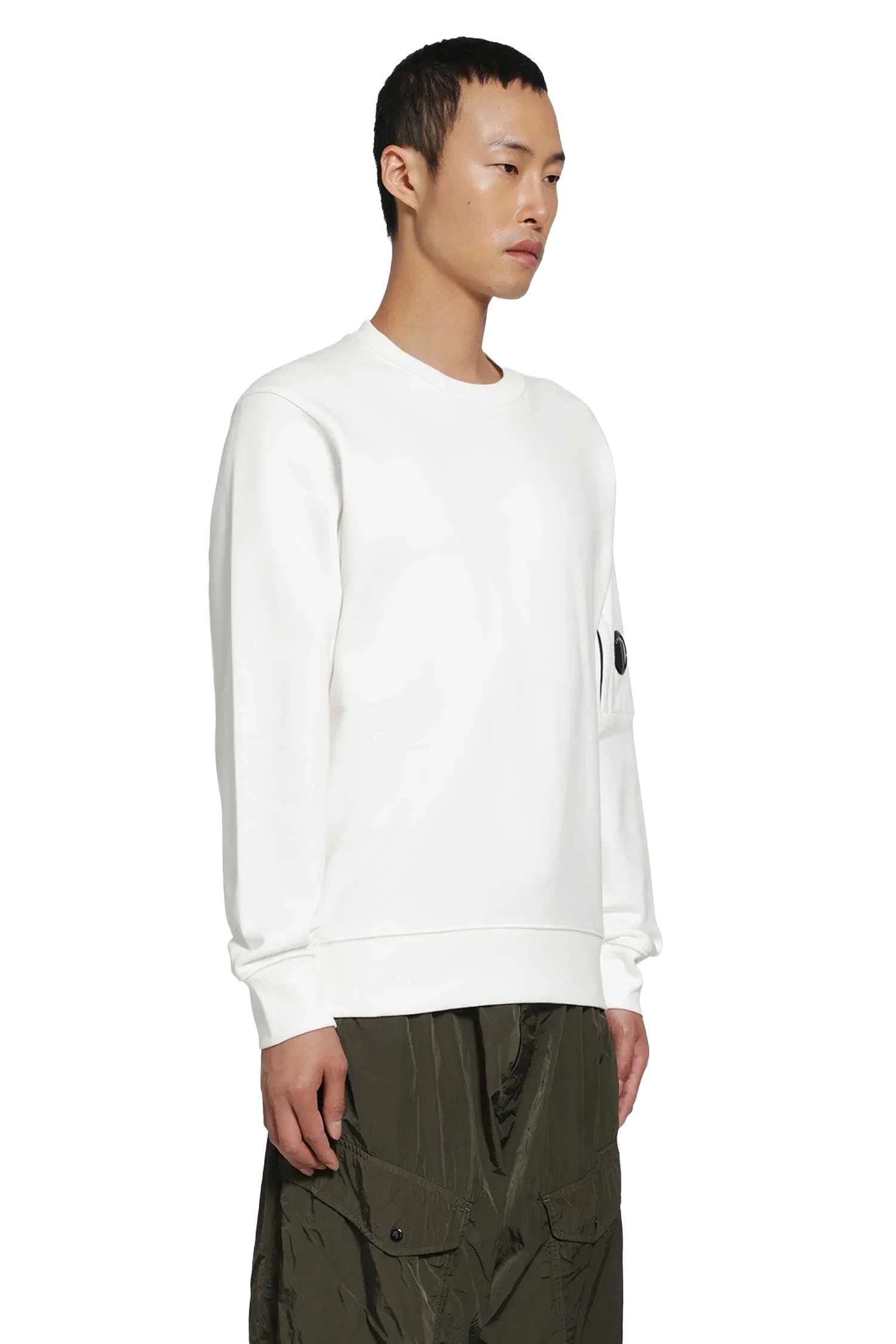 C.P. Company Diagonal Raised Fleece Lens Sweatshirt