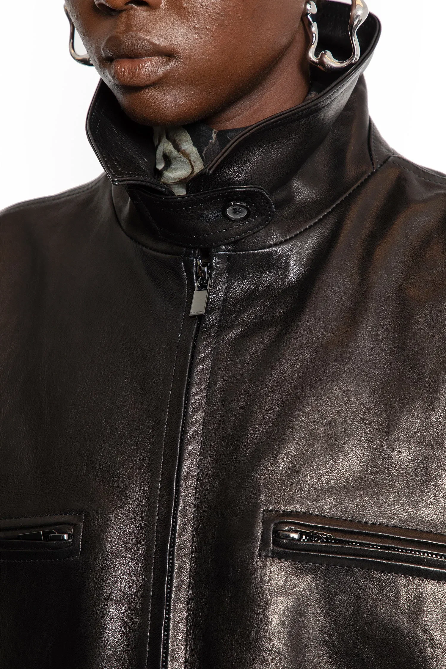 Magda Butrym Leather Peplum Vest