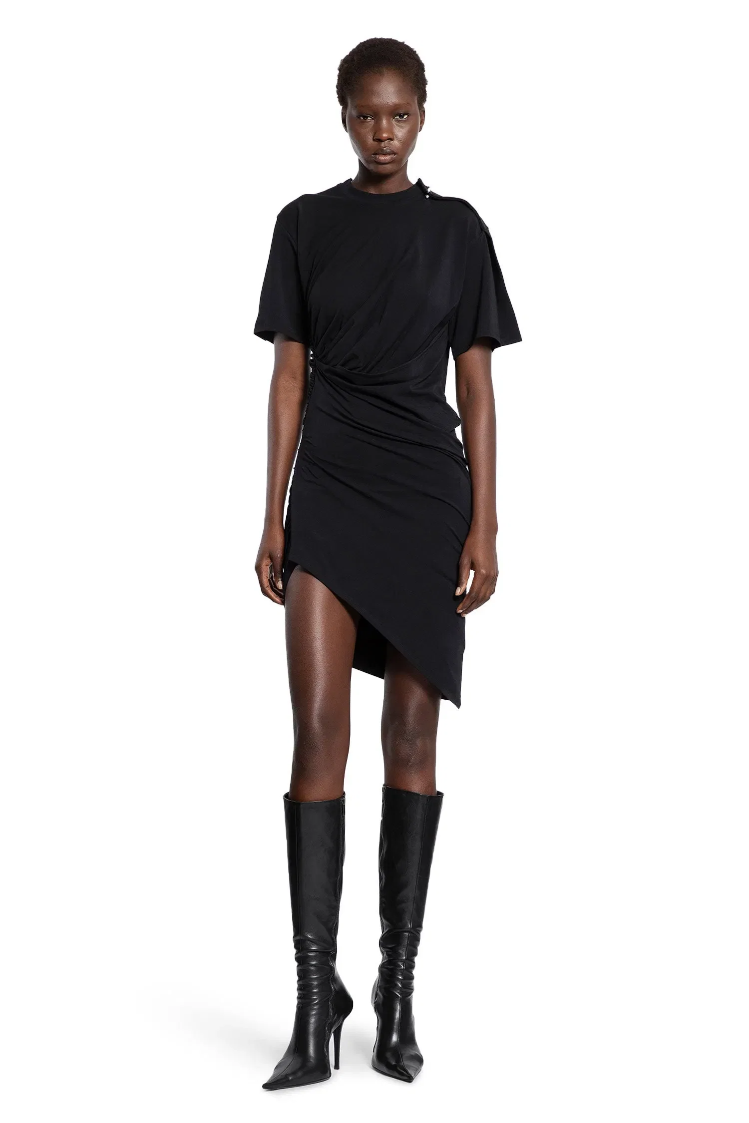 Mugler Asymmetric Pierced Dress