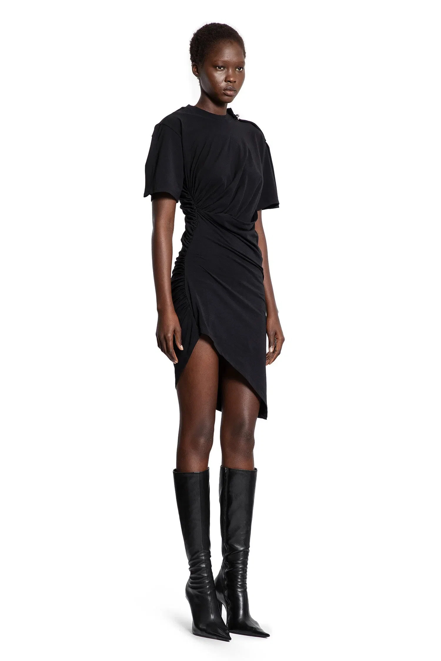 Mugler Asymmetric Pierced Dress