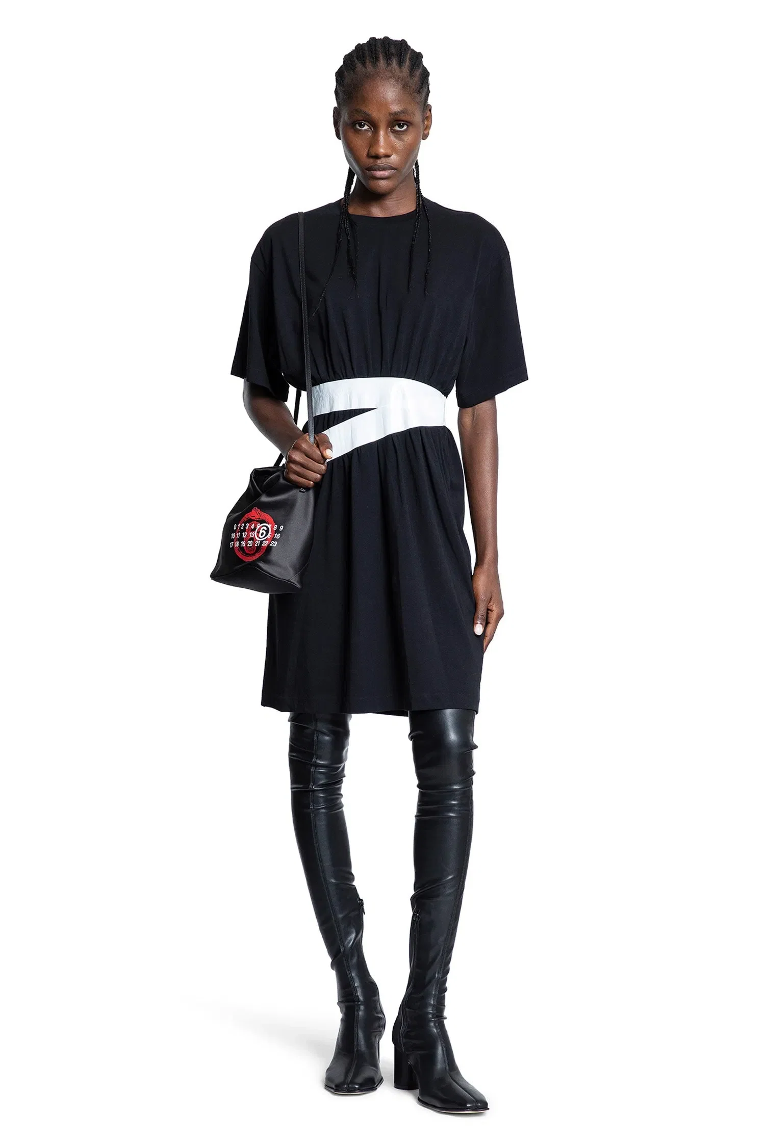 MM6 Maison Margiela Taped Jersey Mini Dress