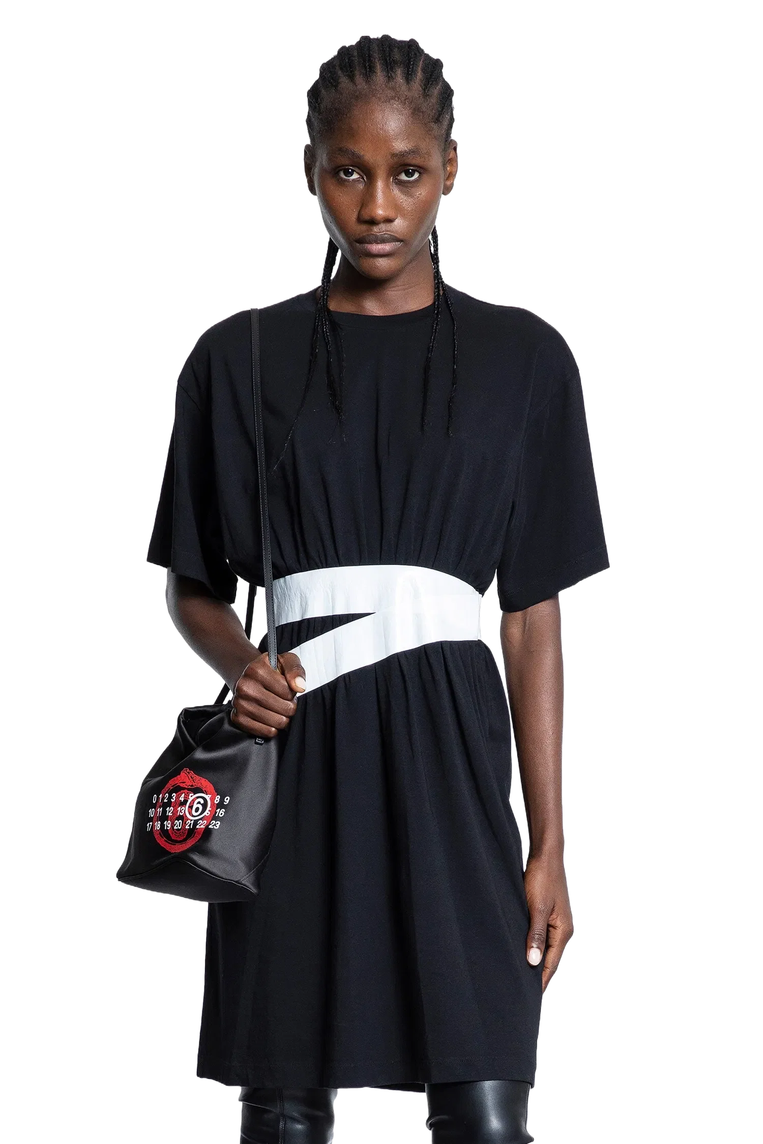MM6 Maison Margiela Taped Jersey Mini Dress