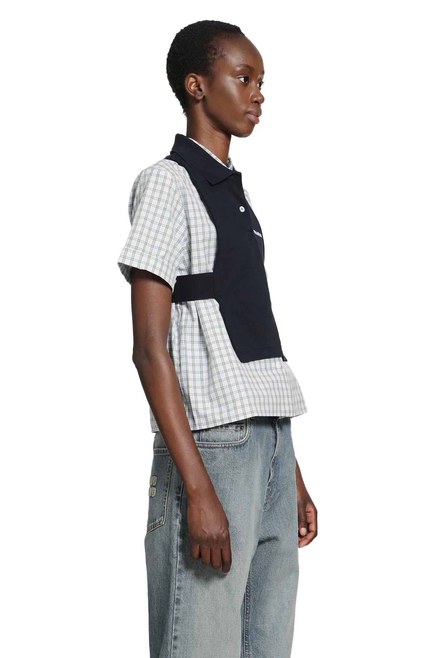 Miu Miu Piqué Polo Vest