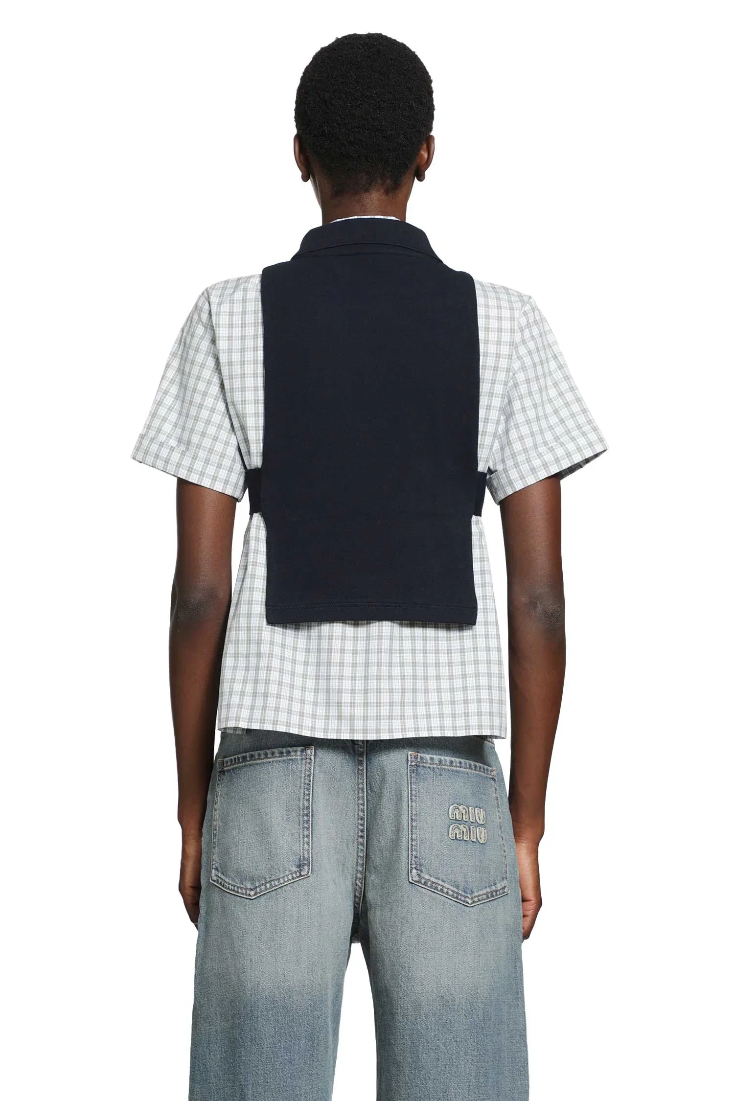 Miu Miu Piqué Polo Vest