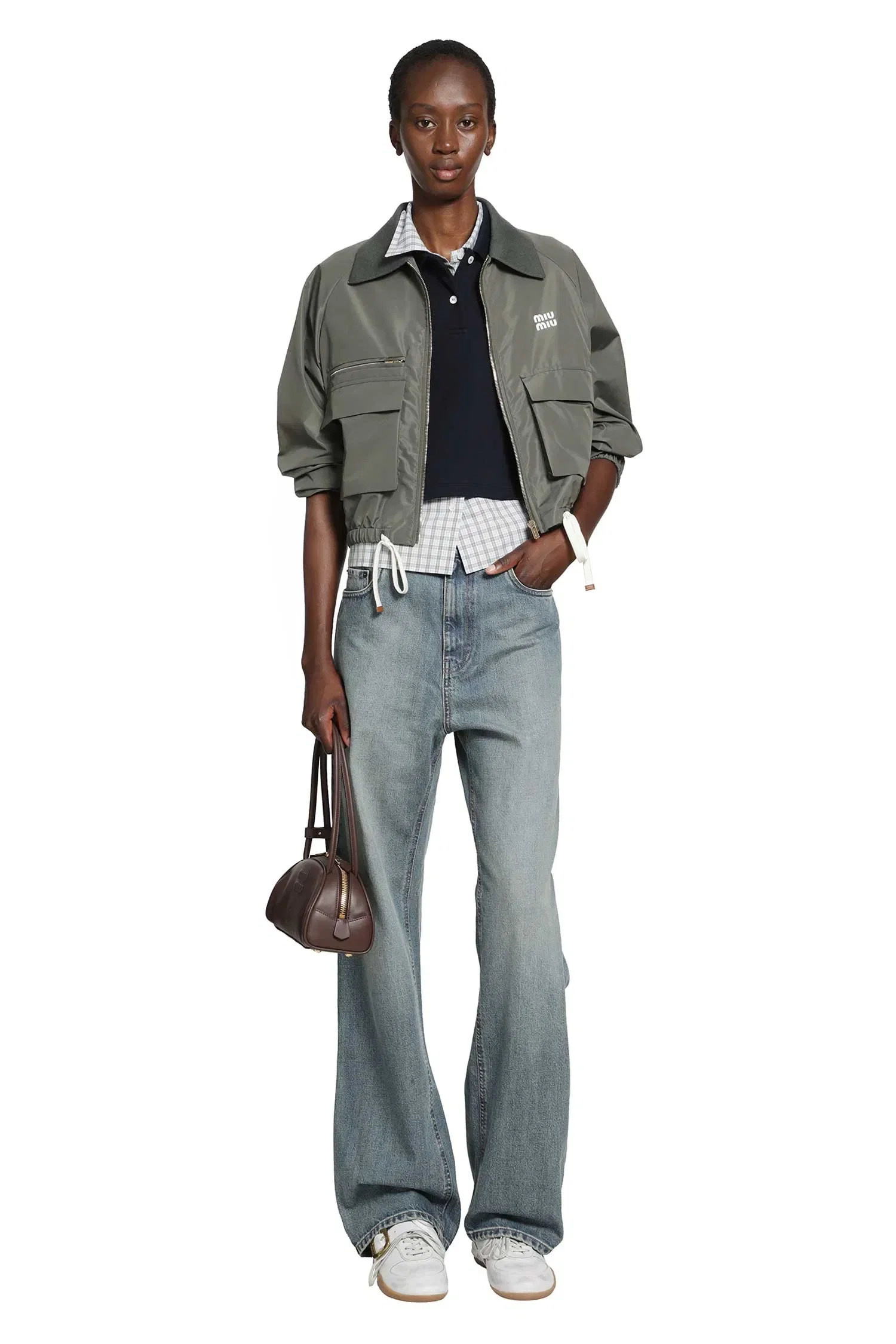 Miu Miu Piqué Polo Vest