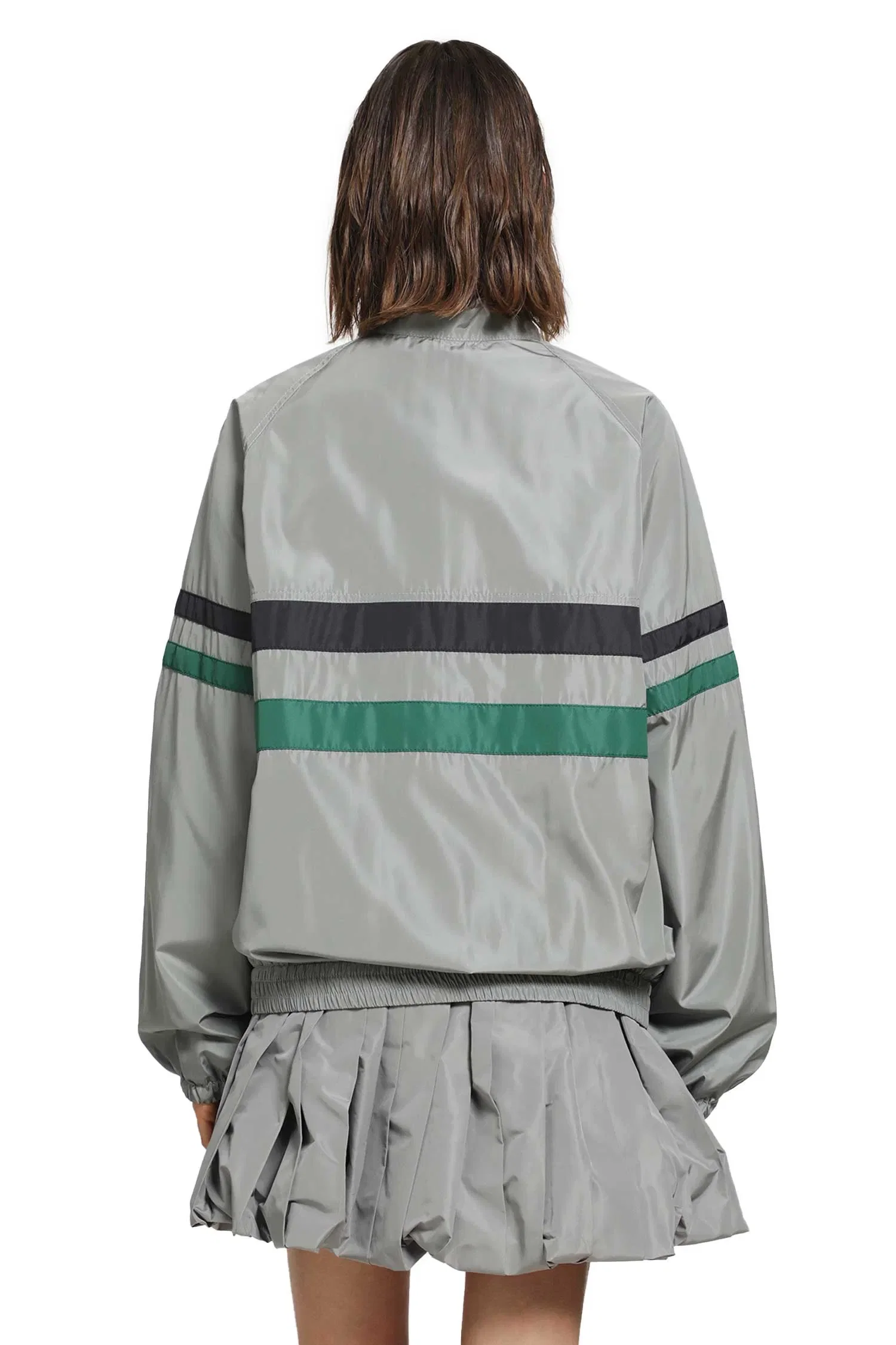 Miu Miu Technical Silk Jacket Track Jacket