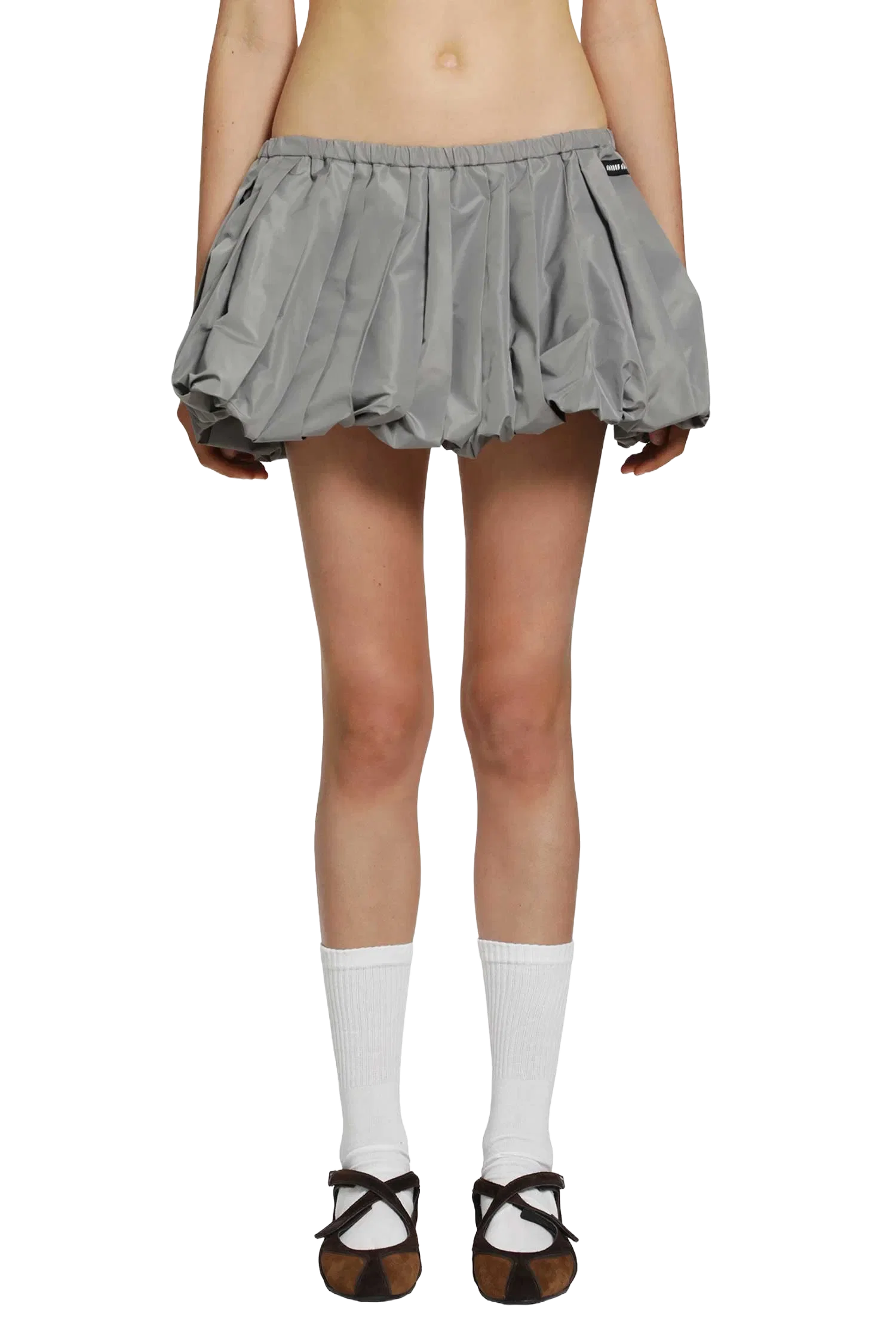 Miu Miu Technical Fabric Mini Skirt