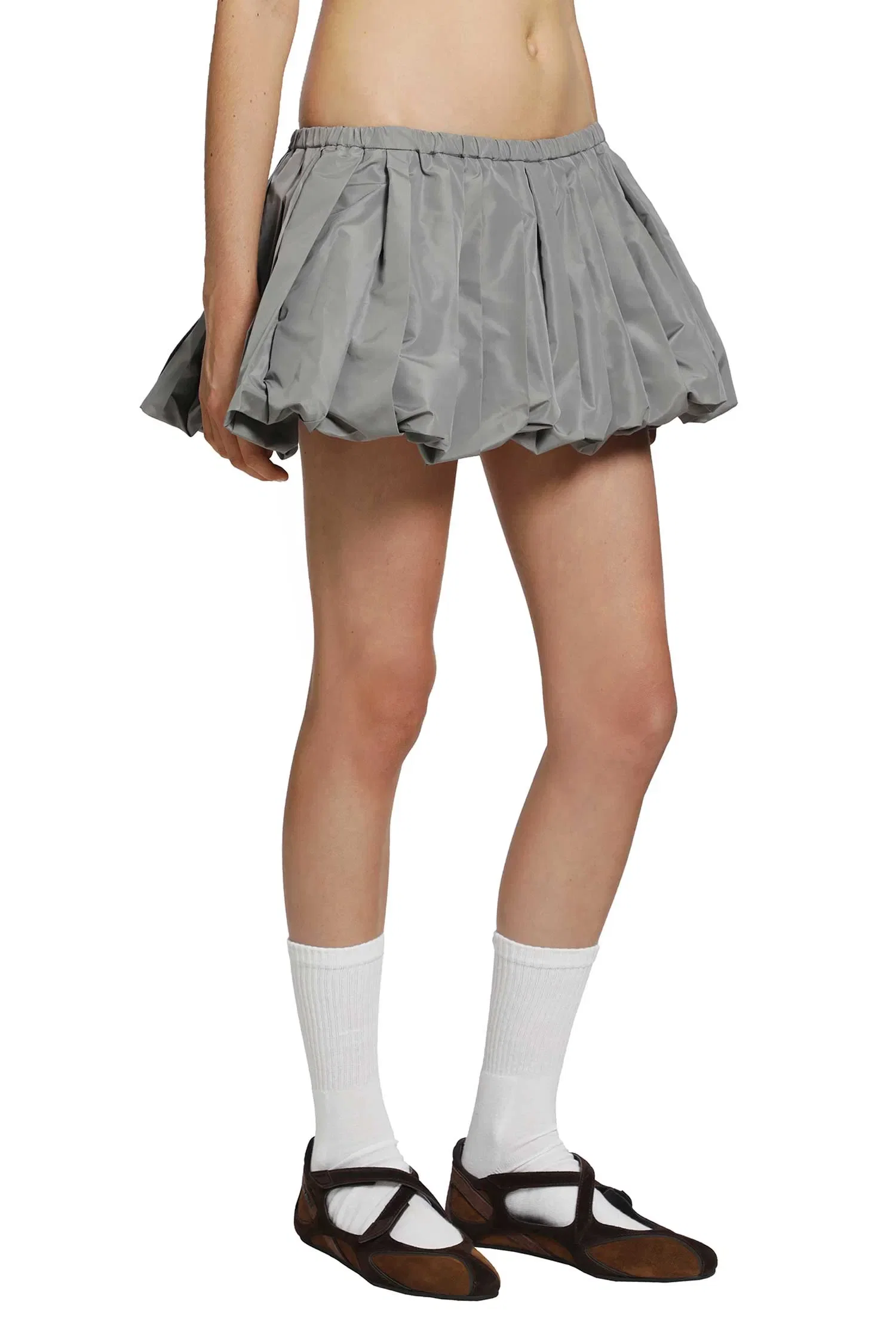 Miu Miu Technical Fabric Mini Skirt