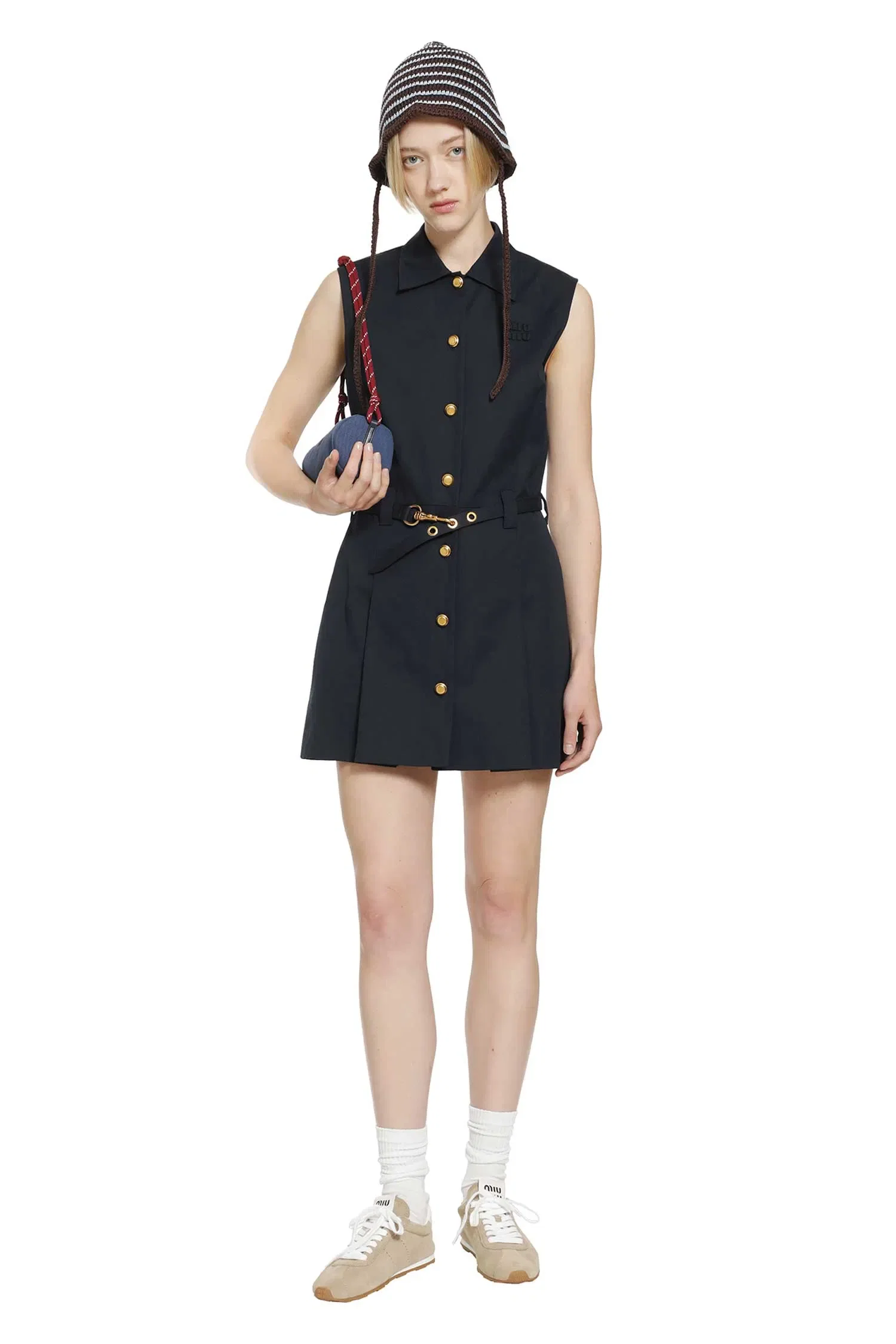 Miu Miu Cotton Gabardine Shirt Mini Dress