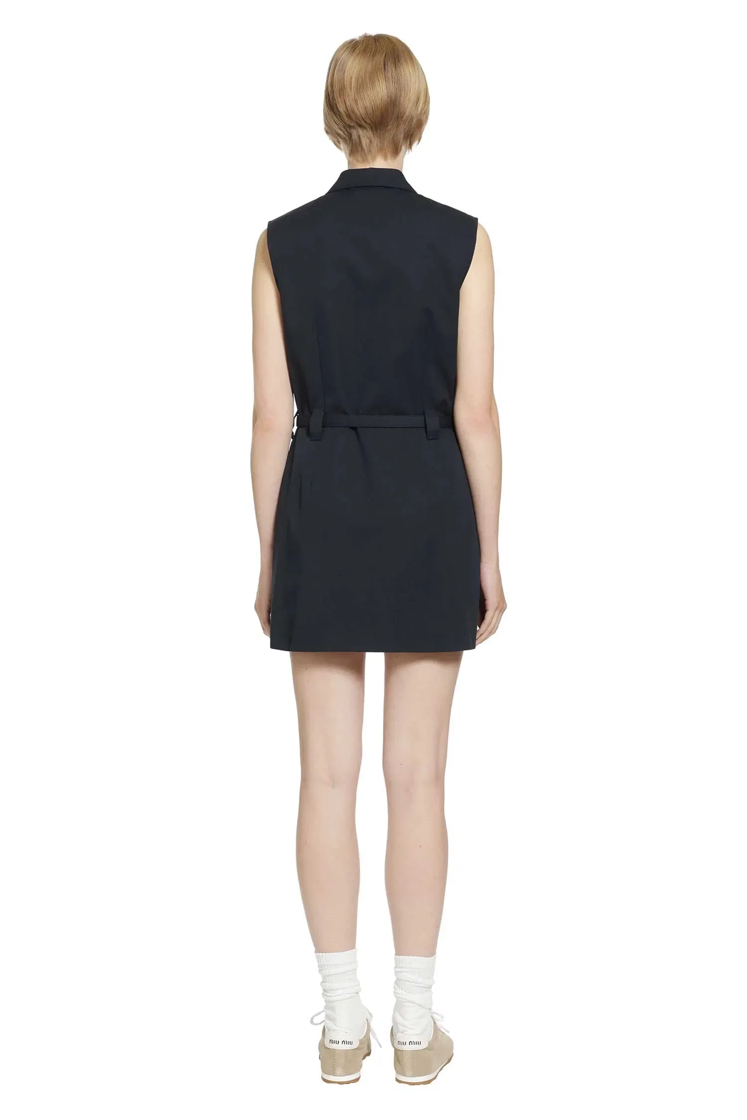 Miu Miu Cotton Gabardine Shirt Mini Dress