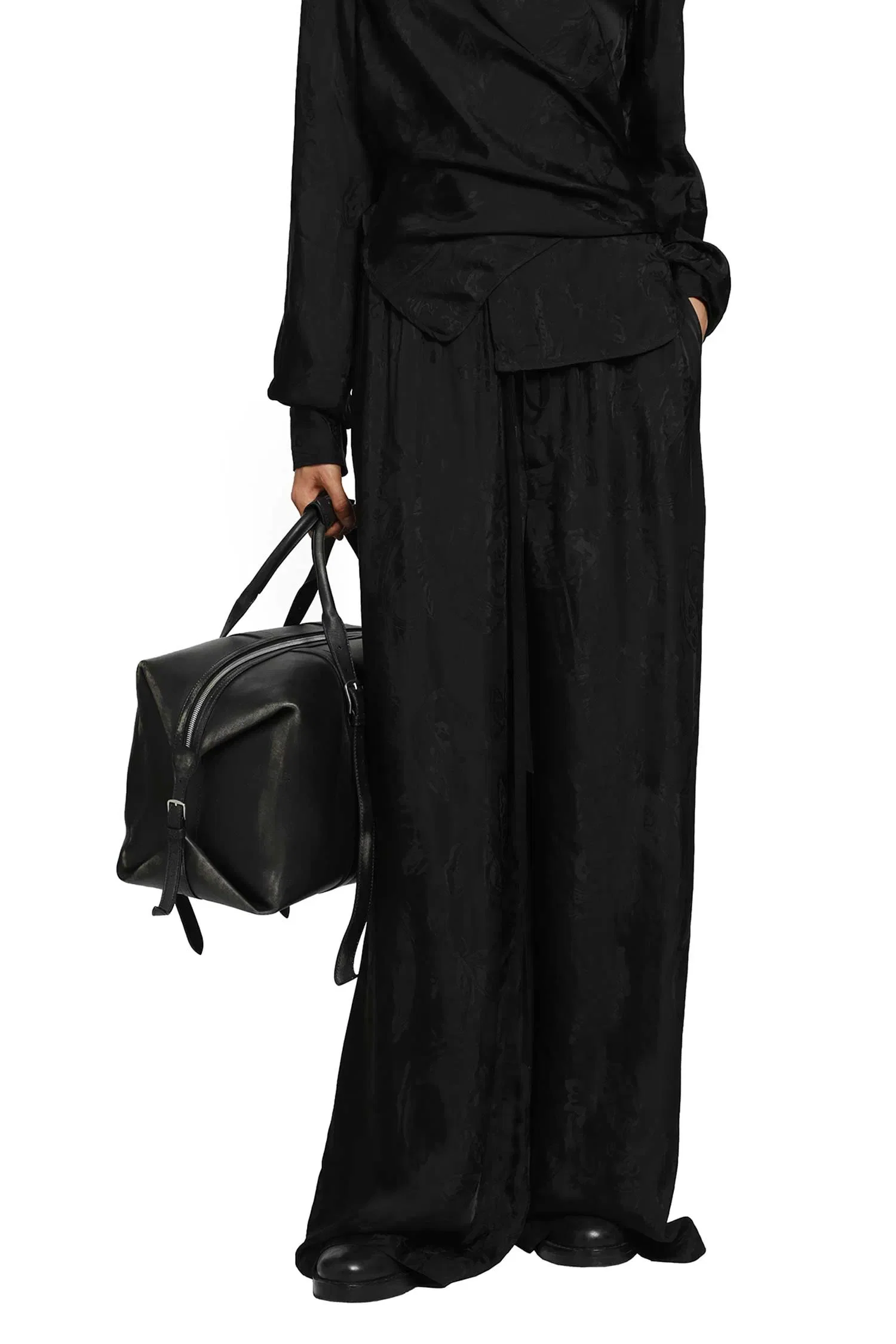 Ann Demeulemeester Nevi Lounge Pants in Paisley Satin