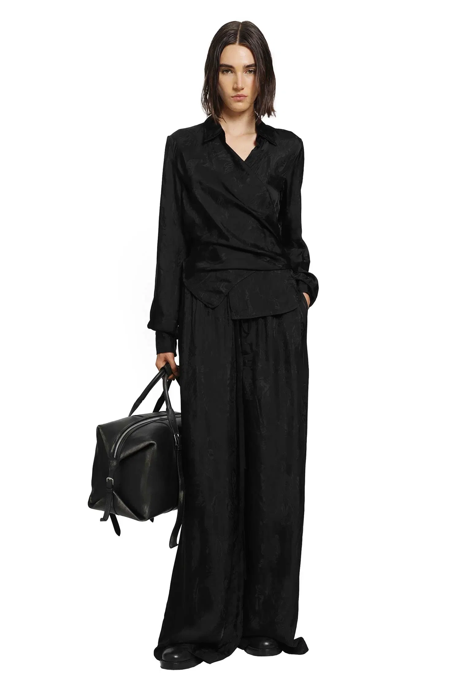 Ann Demeulemeester Nevi Lounge Pants in Paisley Satin