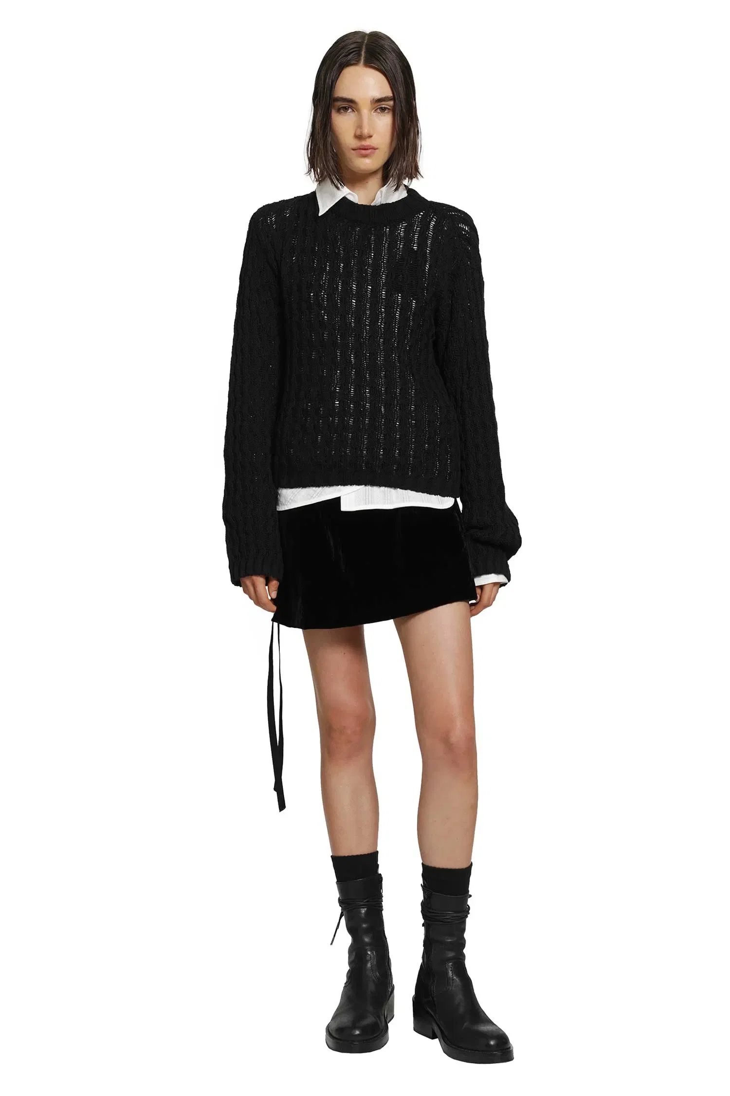 Ann Demeulemeester Jolien Mini Wrap Skirt