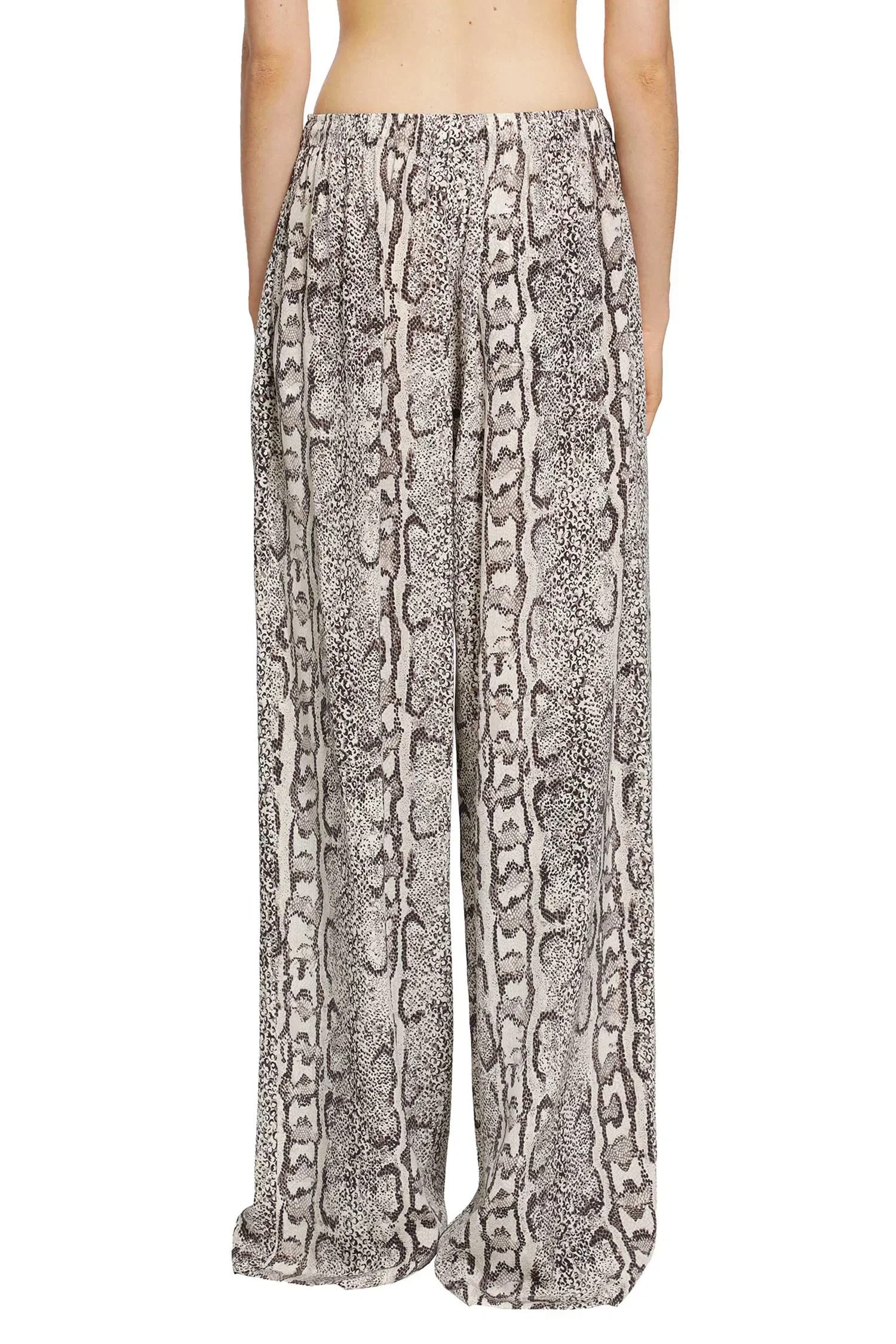 Balenciaga Python Print Silk Pyjama Pants