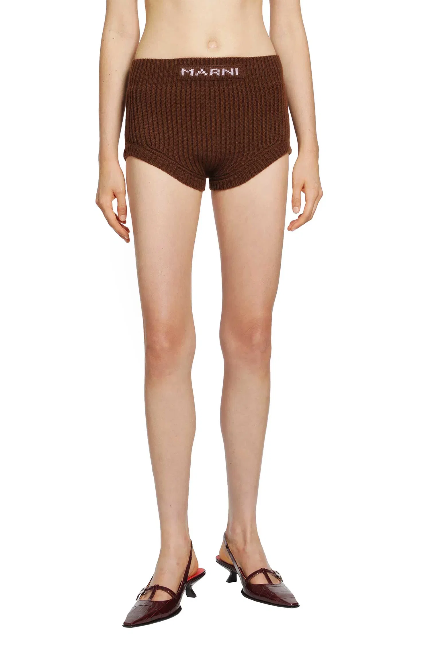 Marni Wool Cashmere Logo Briefs