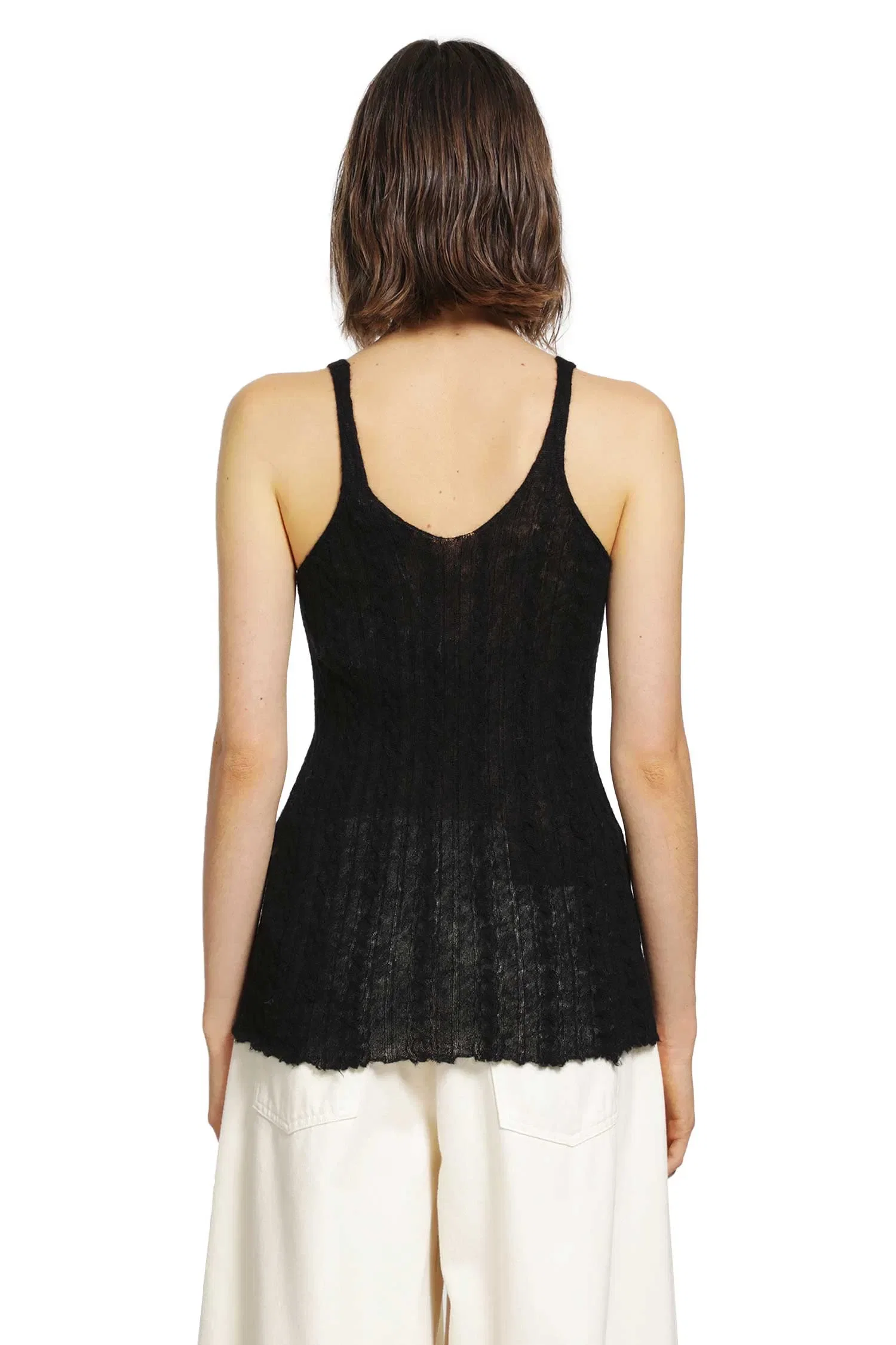 Haikure Lois Semi-Sheer Tank Top
