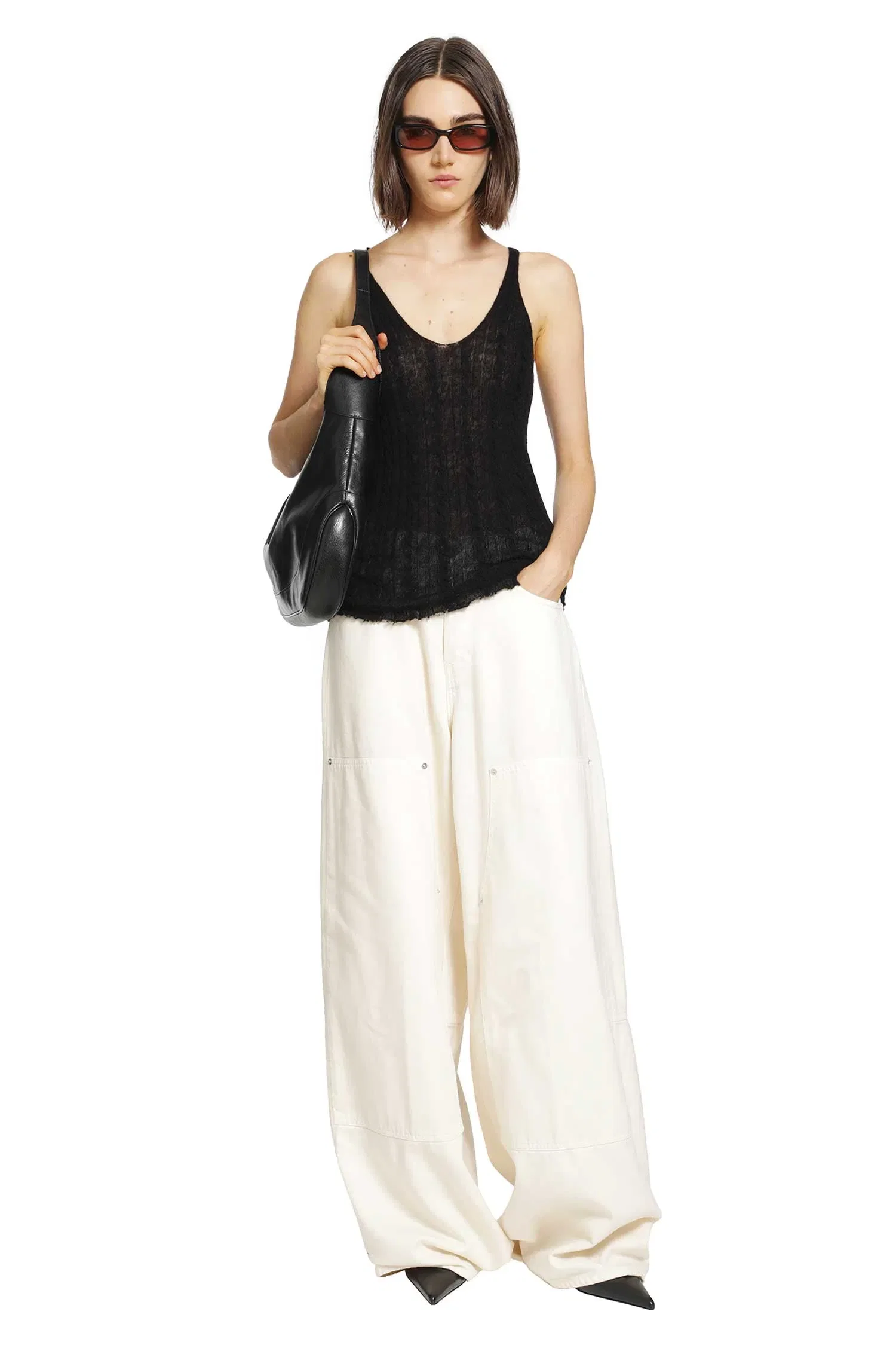 Haikure Lois Semi-Sheer Tank Top