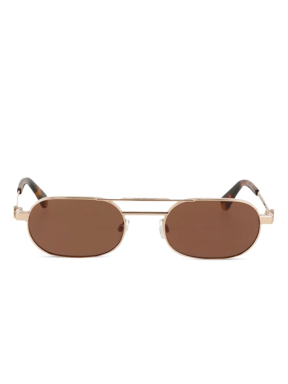 round-frame double-bridge sunglasses