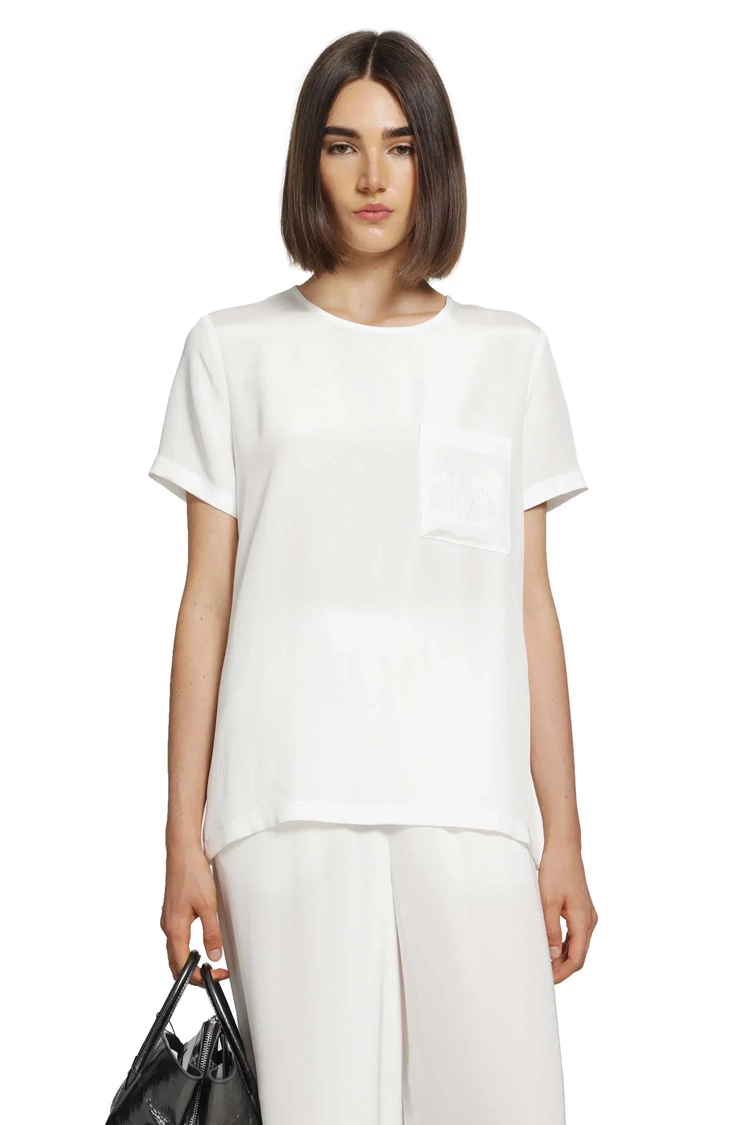 Max Mara Printed Crepe De Chine Blouse