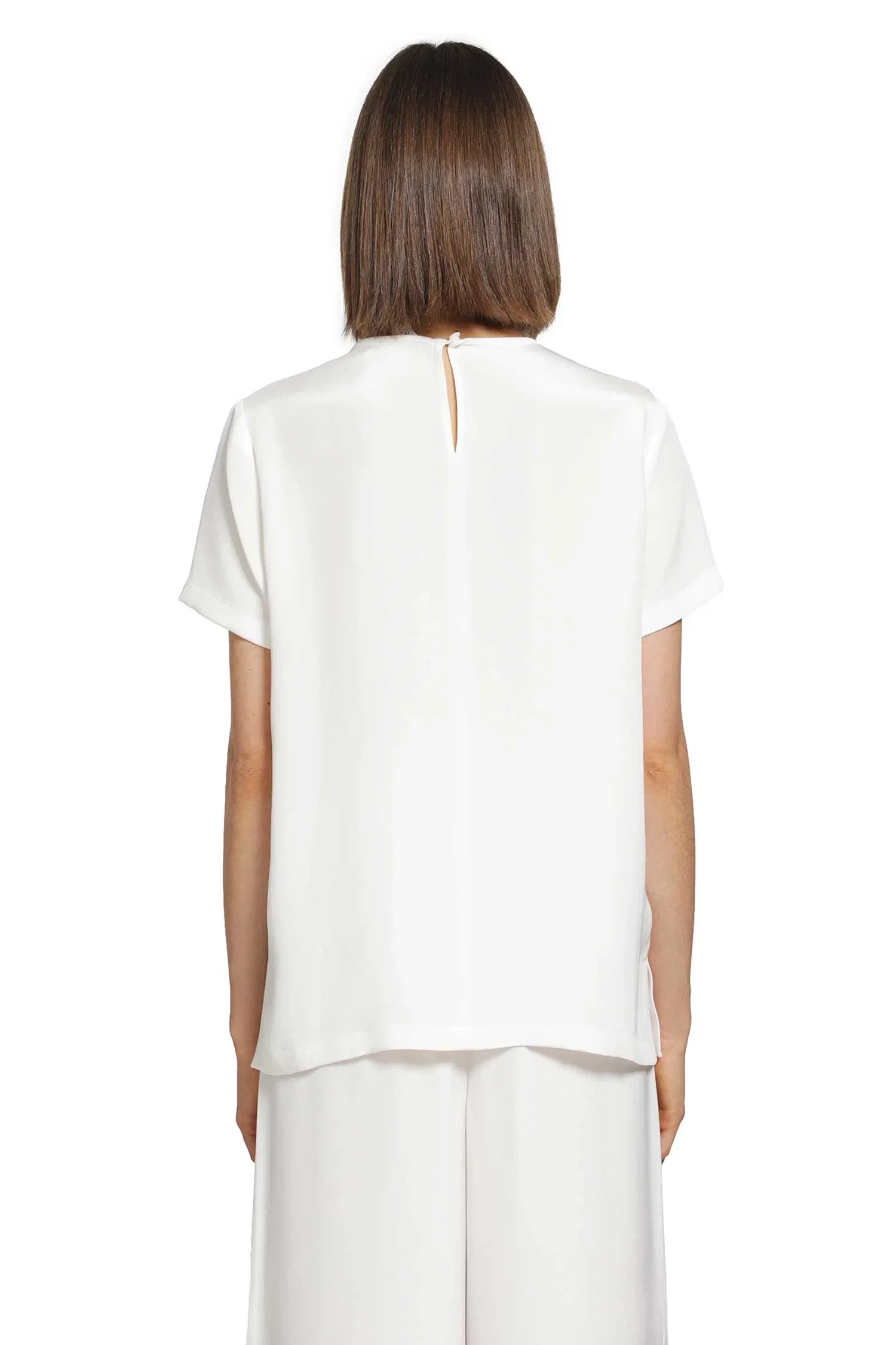 Max Mara Printed Crepe De Chine Blouse
