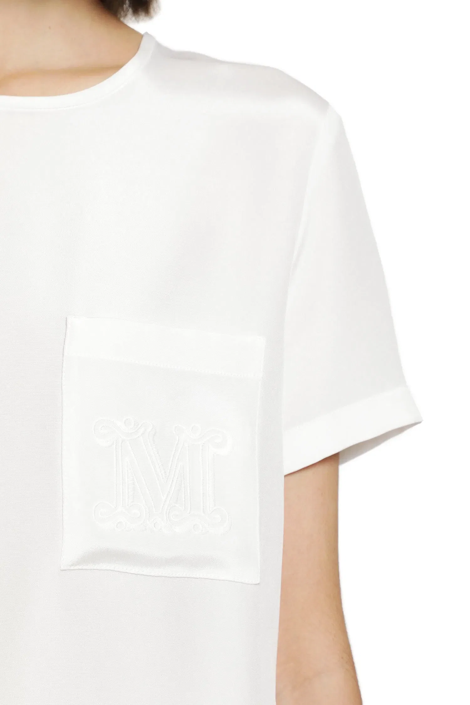 Max Mara Printed Crepe De Chine Blouse