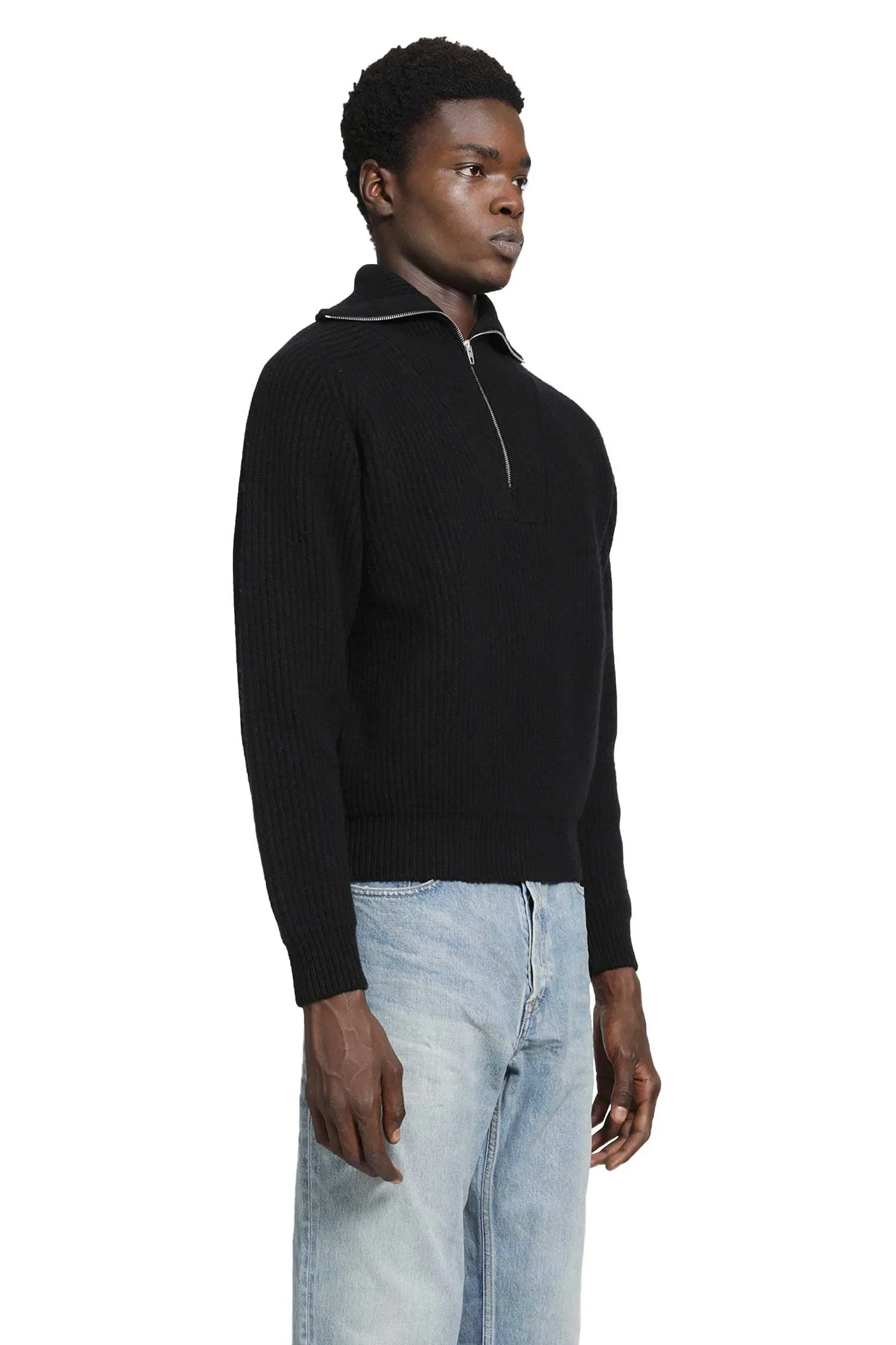 Jil Sander High Zipped Neck Sweater