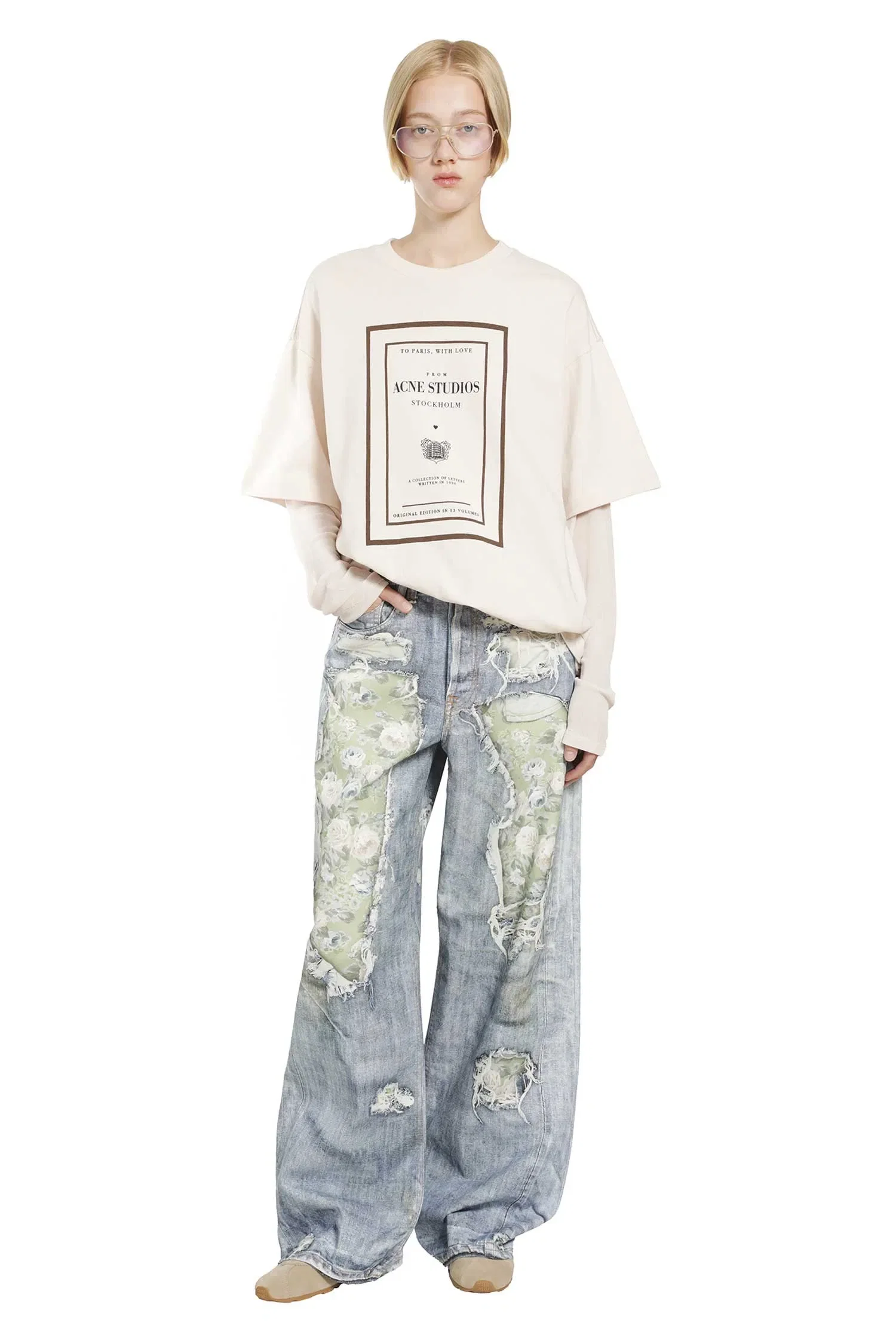 Acne Studios Layered Graphic T-Shirt