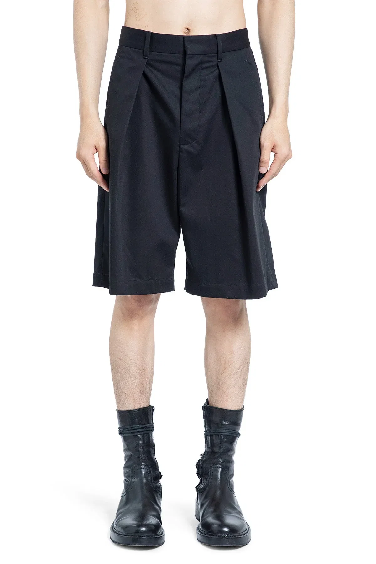 Ann Demeulemeester Noral Pleated Shorts