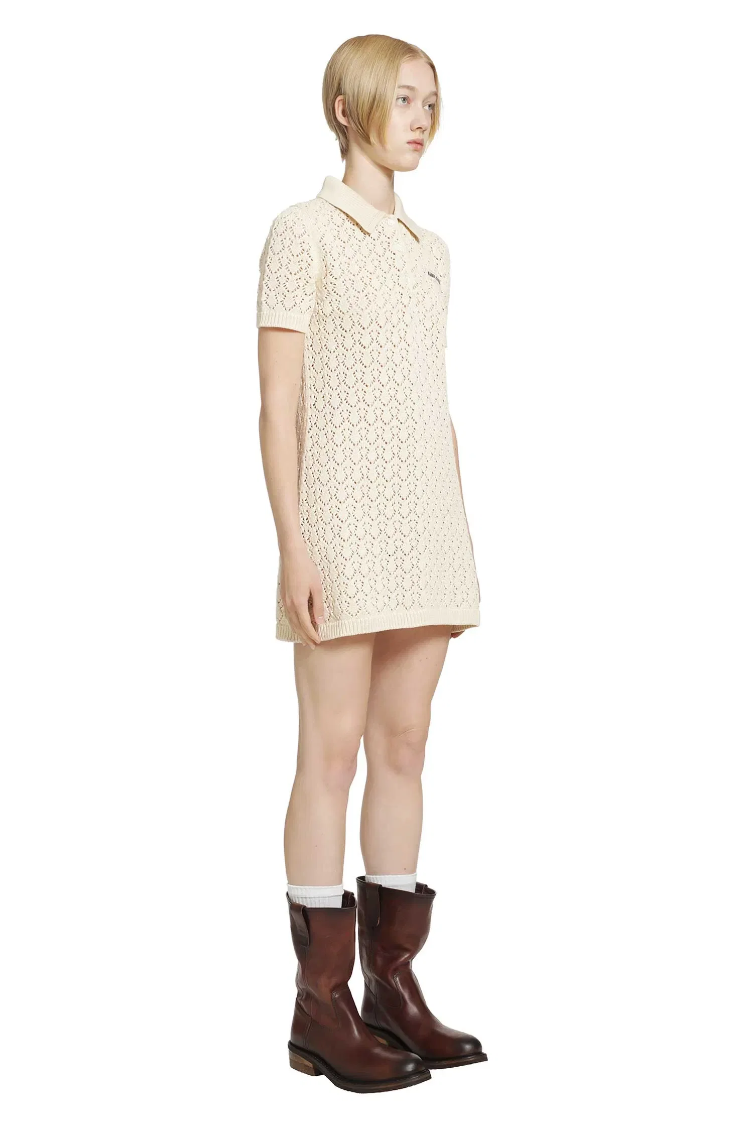 Miu Miu Cotton Polo Mini Dress