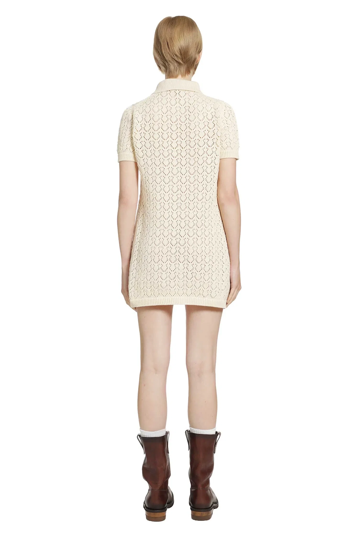 Miu Miu Cotton Polo Mini Dress