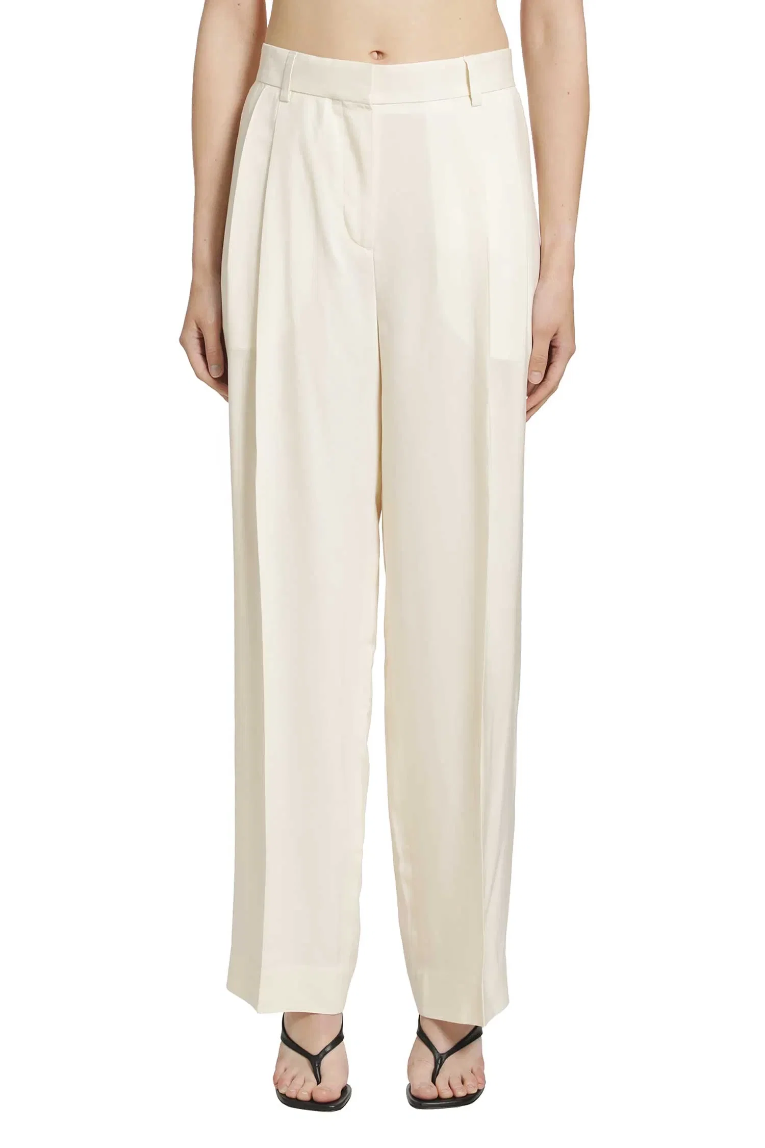 TOTEME Double-Pleat Fluid Trousers