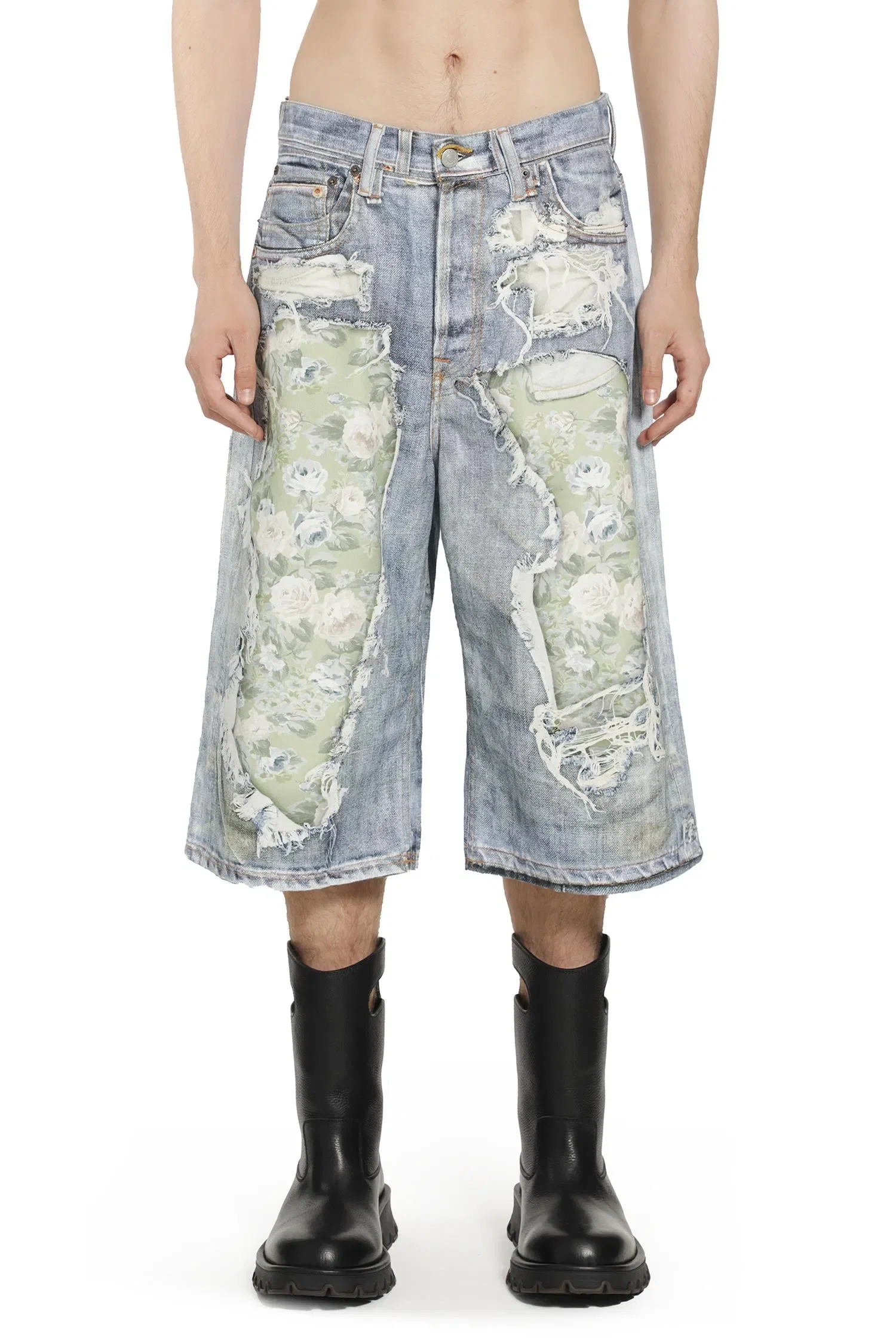 Acne Studios Trompel-L'Oeil Denim Shorts